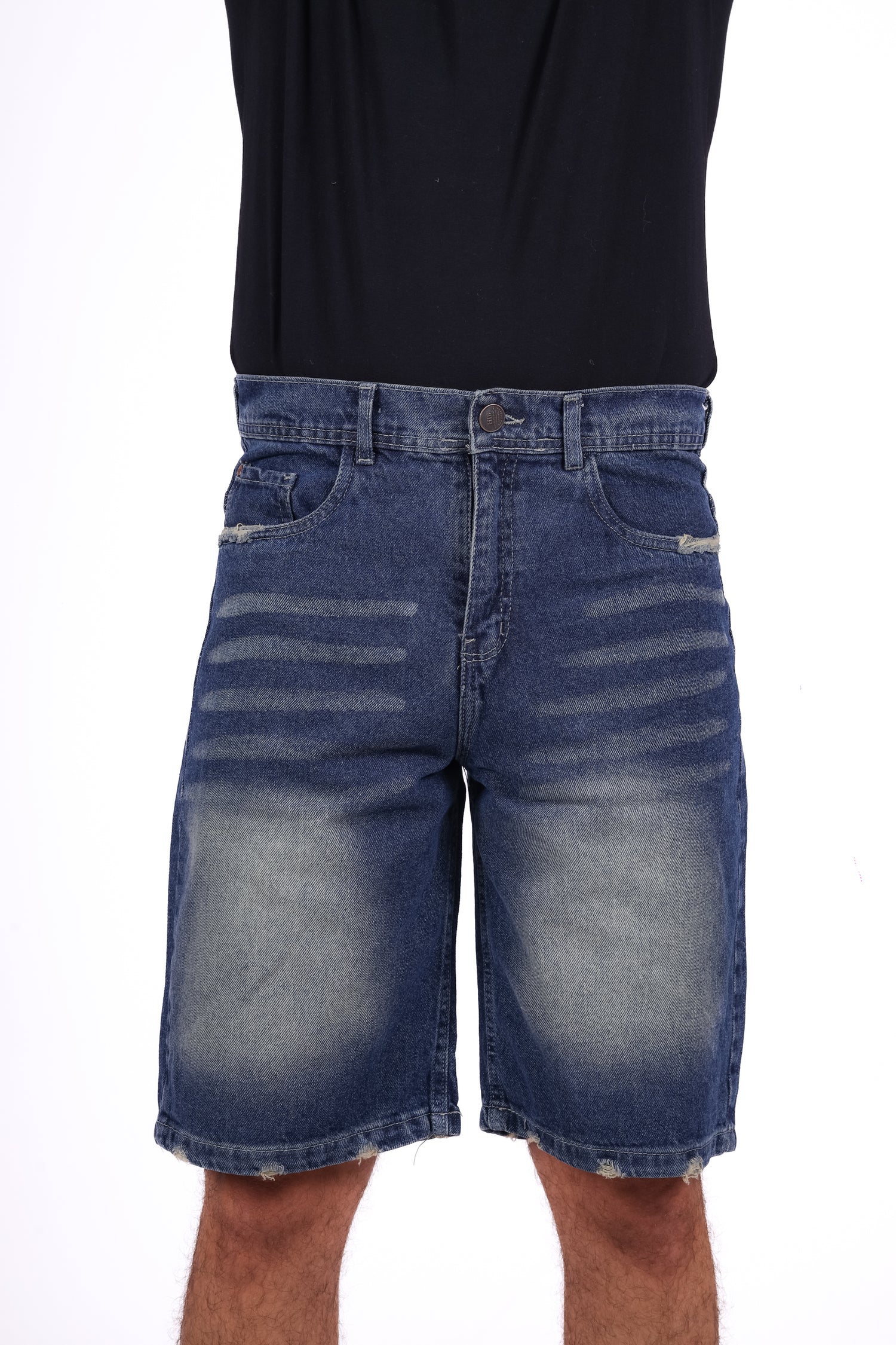 Unfinished Jeans Short