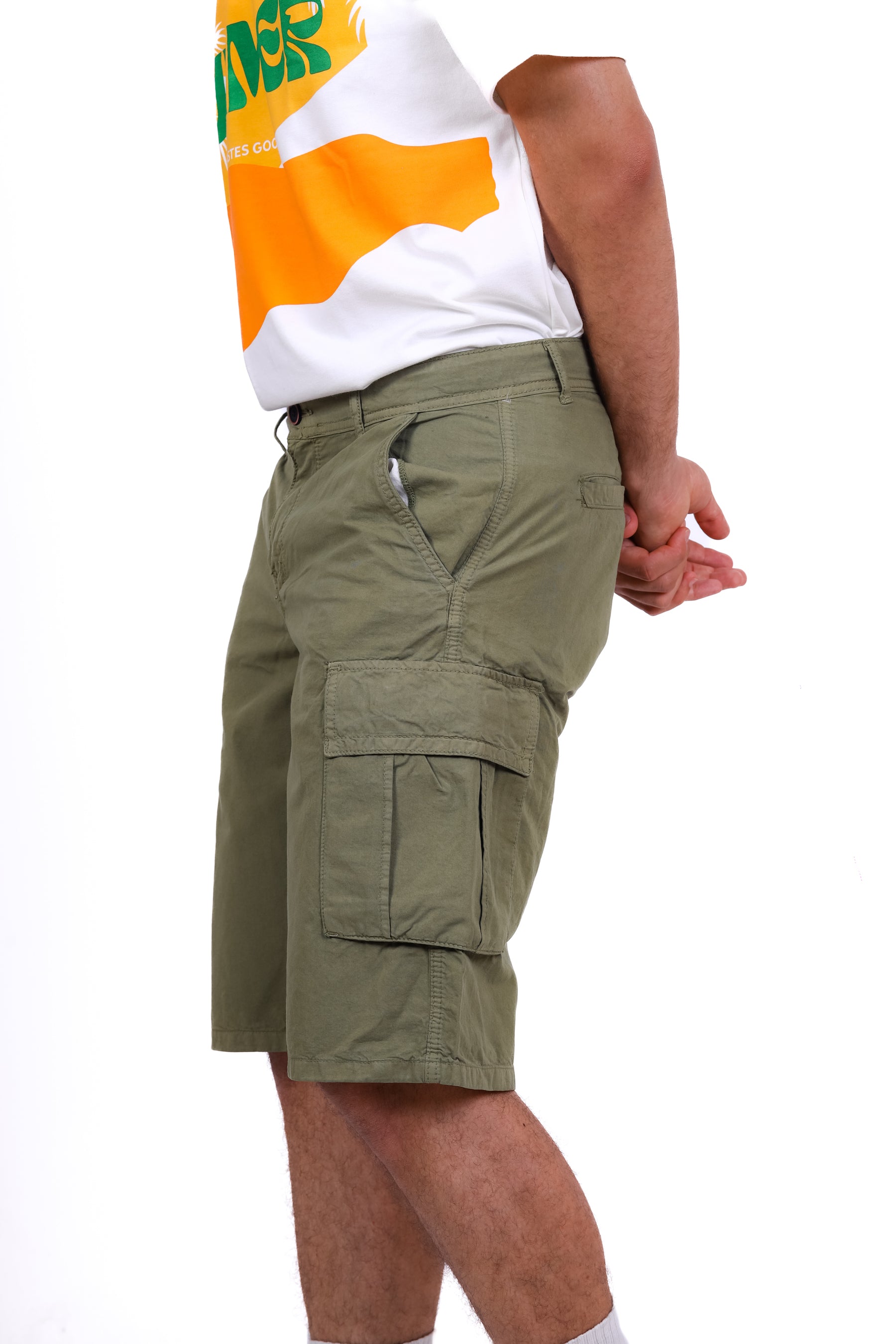 Gabardine Cargo Short