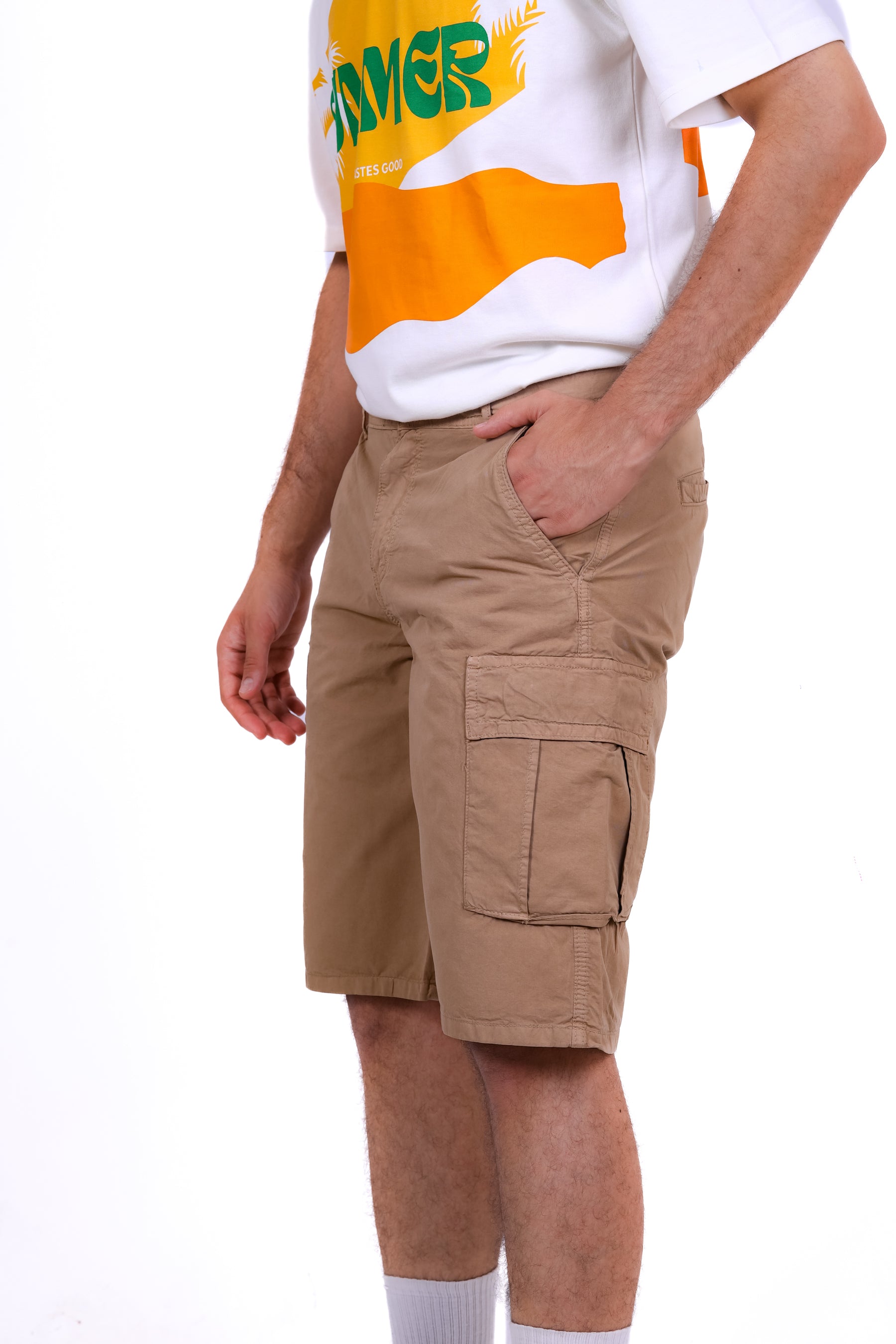 Gabardine Cargo Short