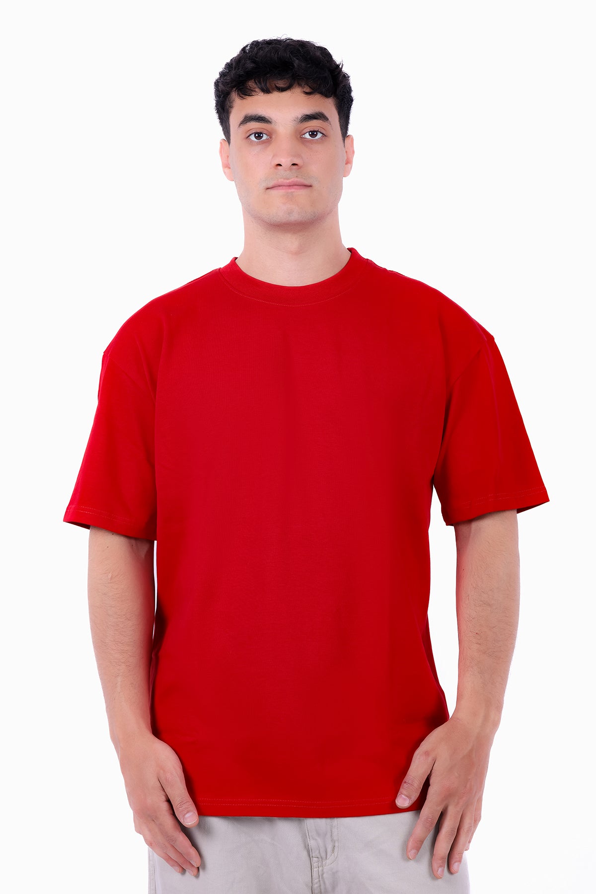 Over Size Polivar Cotton Basic T_Shirt