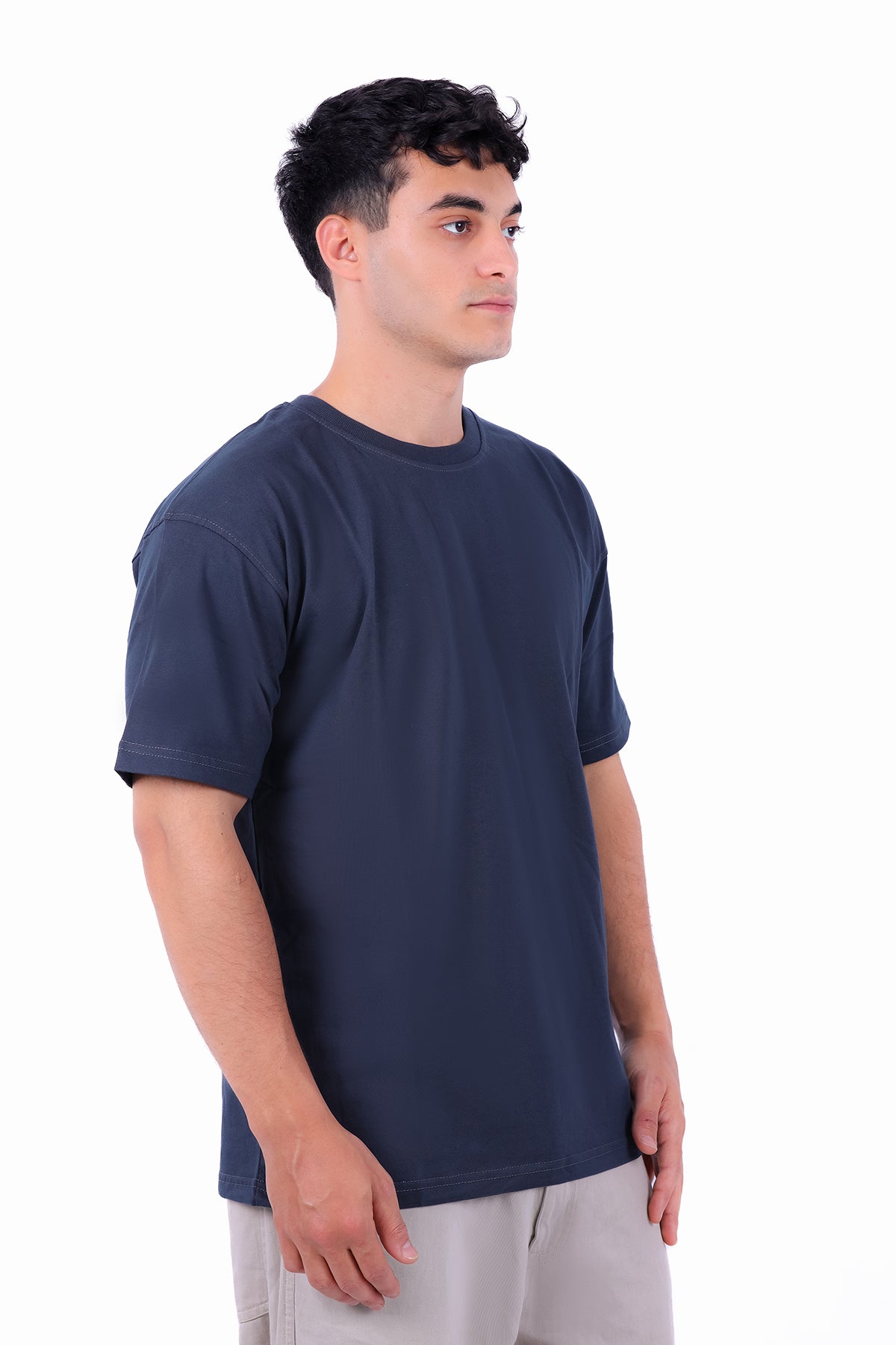 Over Size Polivar Cotton Basic T_Shirt