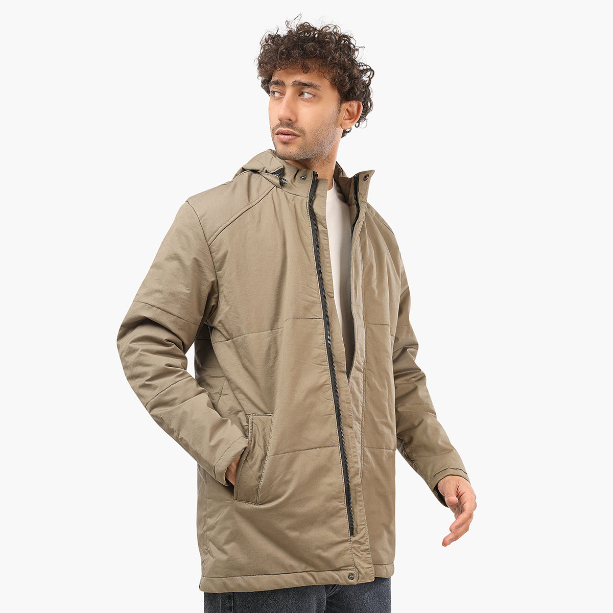 Gabardine Soft Long Jacket