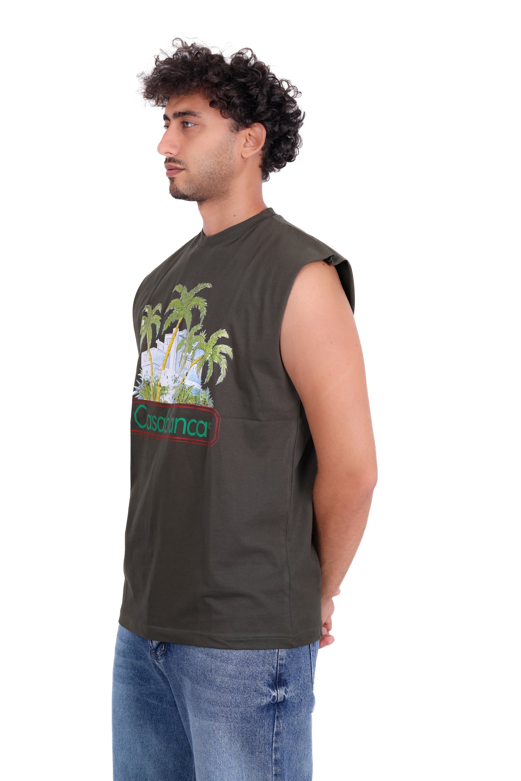 Printed Cut T_Shirt Palm