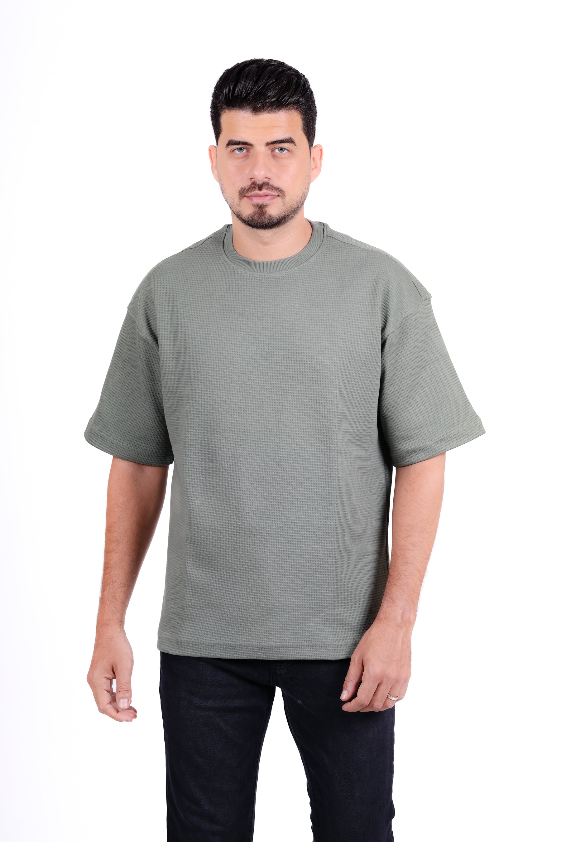 Basic Round Waffle T_Shirt