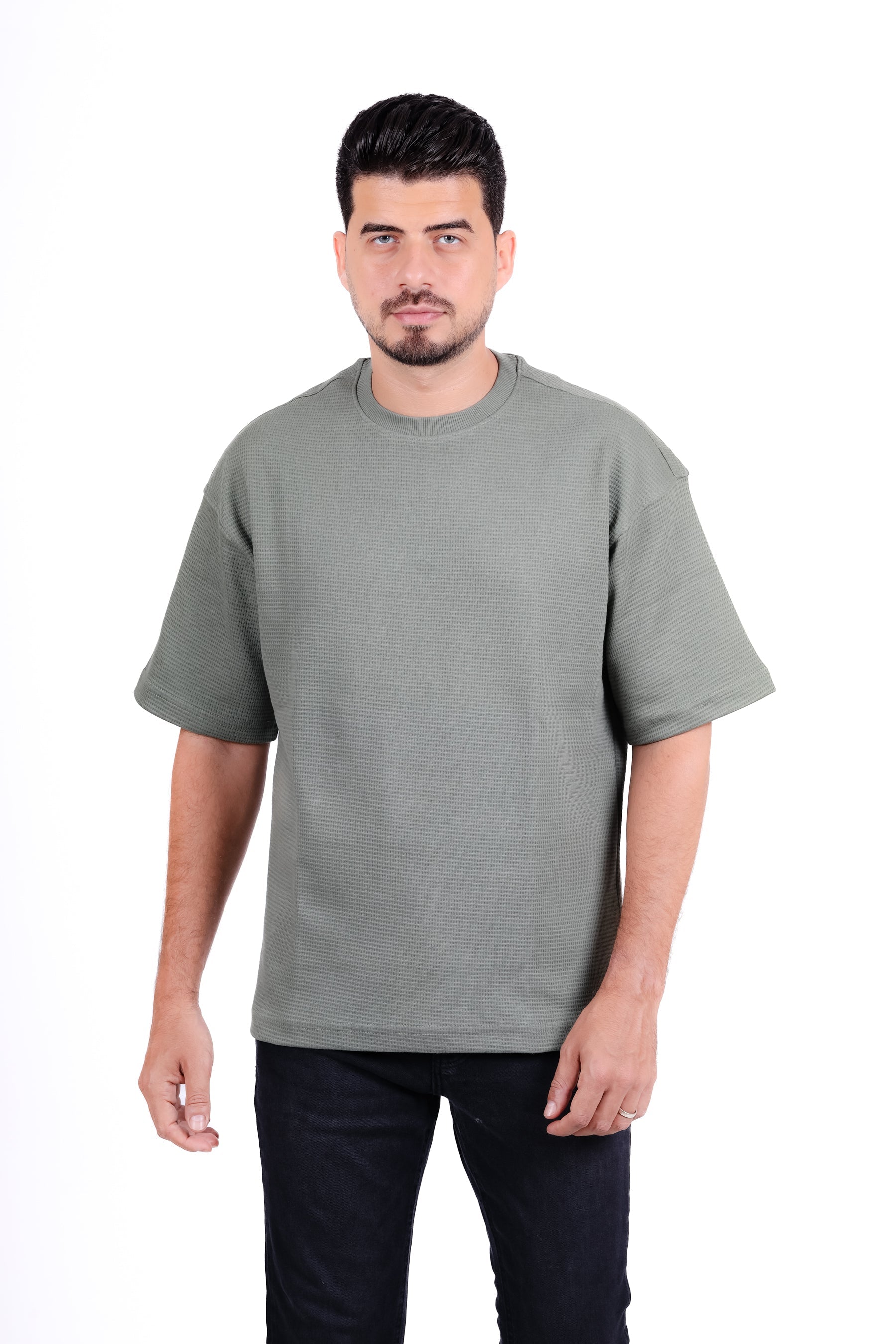 Basic Round Waffle T_Shirt