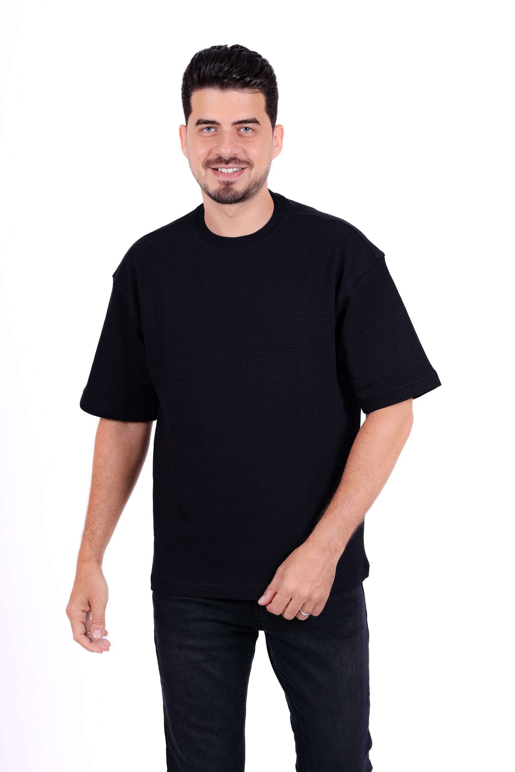 Basic Round Waffle T_Shirt