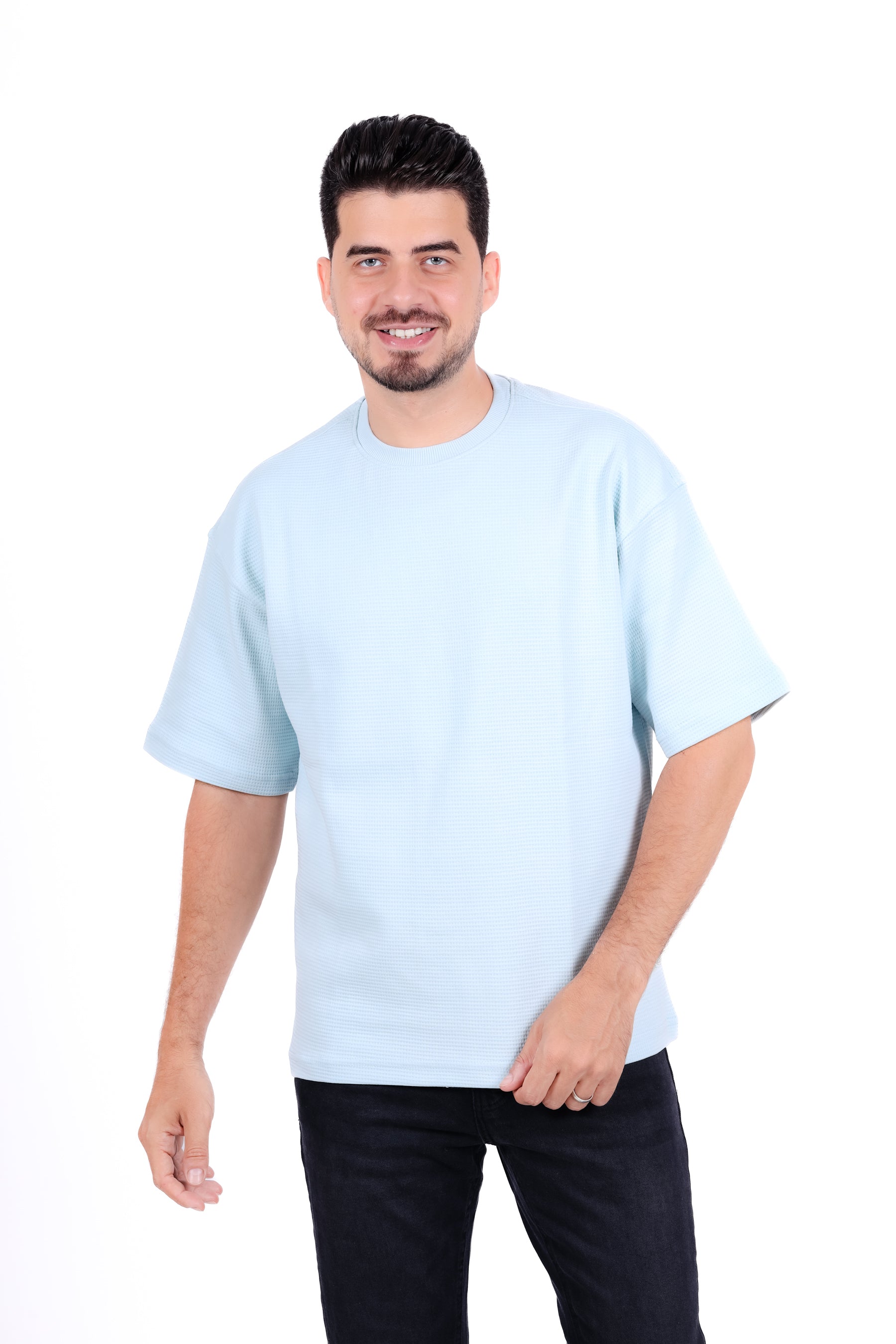 Basic Round Waffle T_Shirt