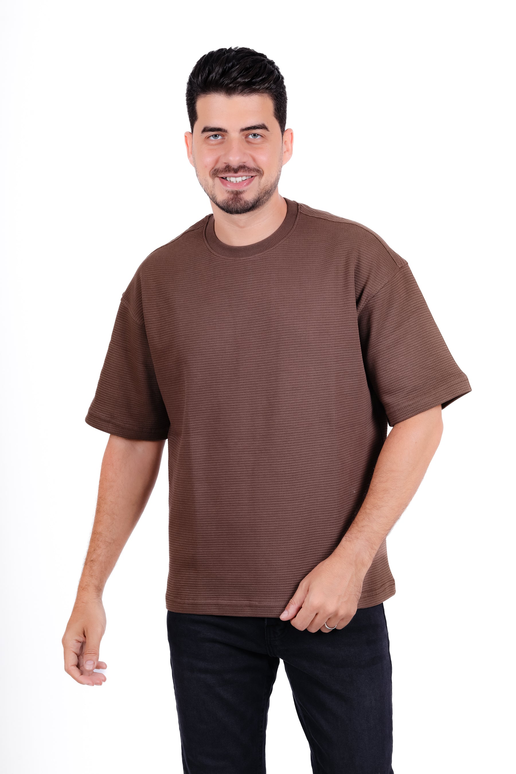 Basic Round Waffle T_Shirt