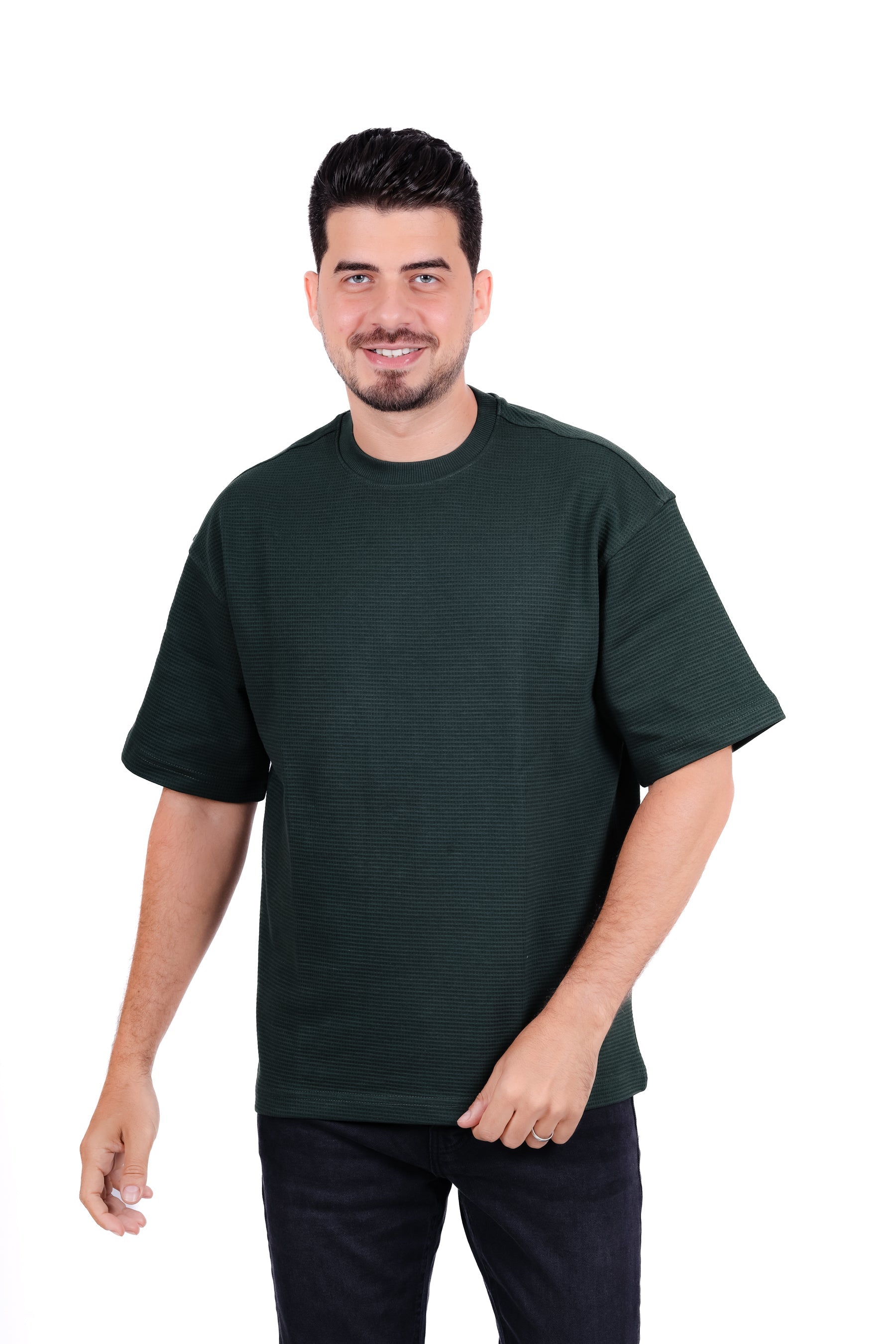 Basic Round Waffle T_Shirt