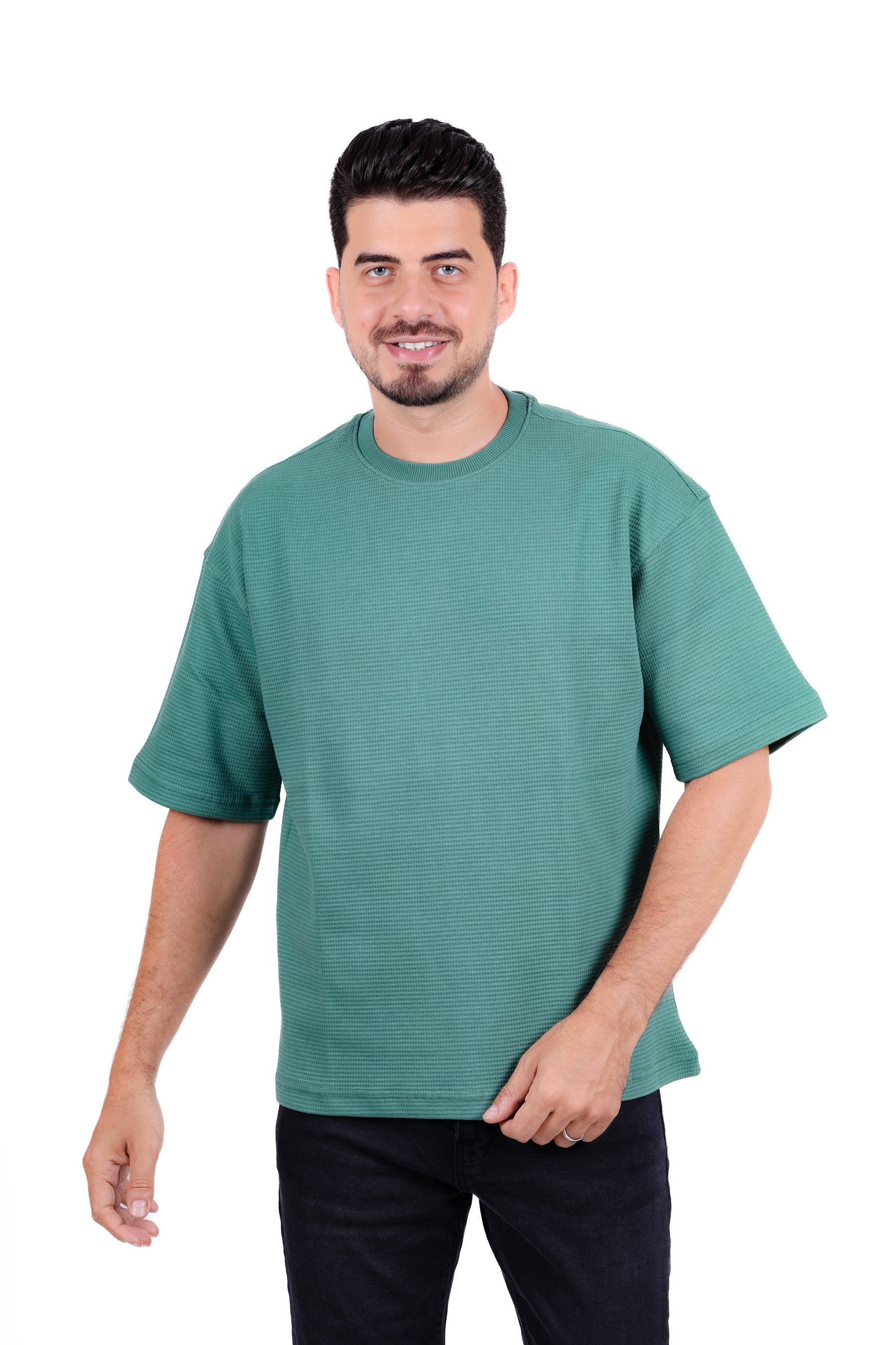 Basic Round Waffle T_Shirt