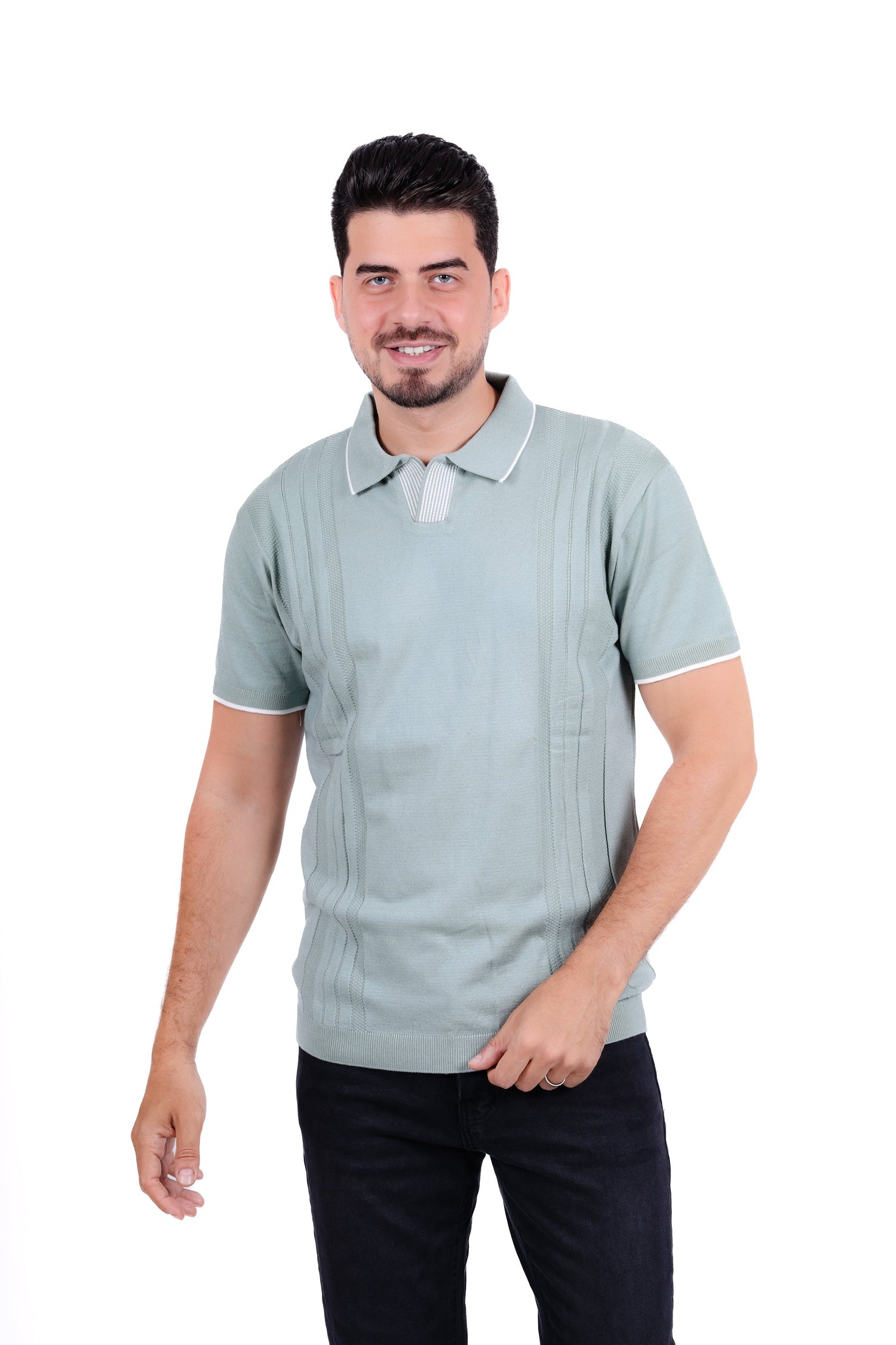 Knitwear Polo T_Shirt MHS022