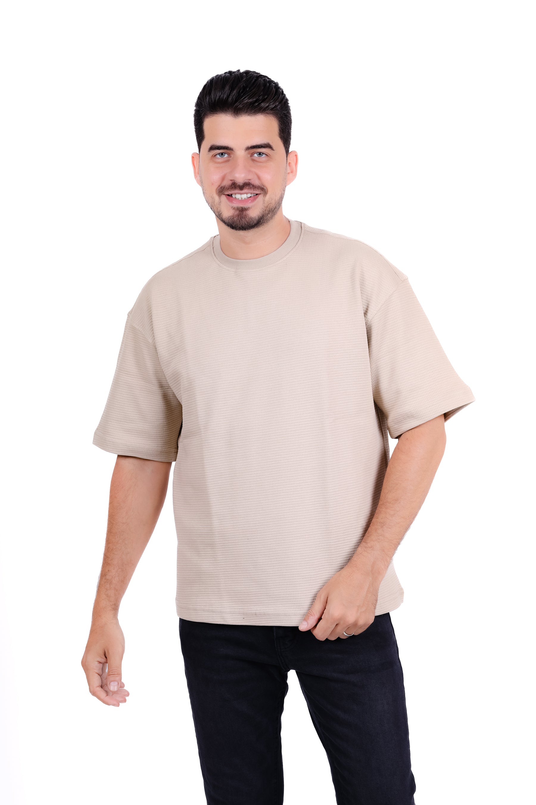 Basic Round Waffle T_Shirt
