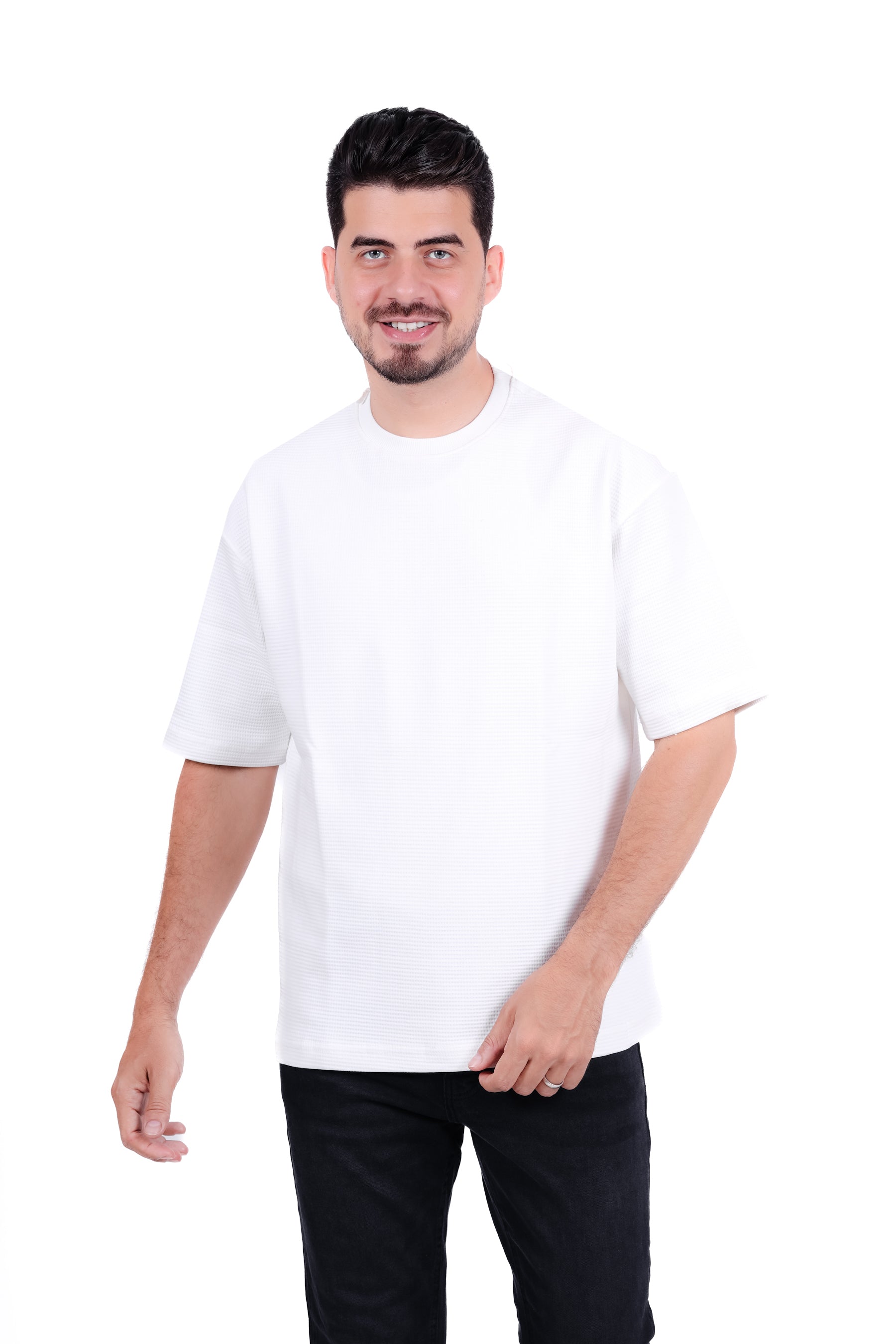 Basic Round Waffle T_Shirt