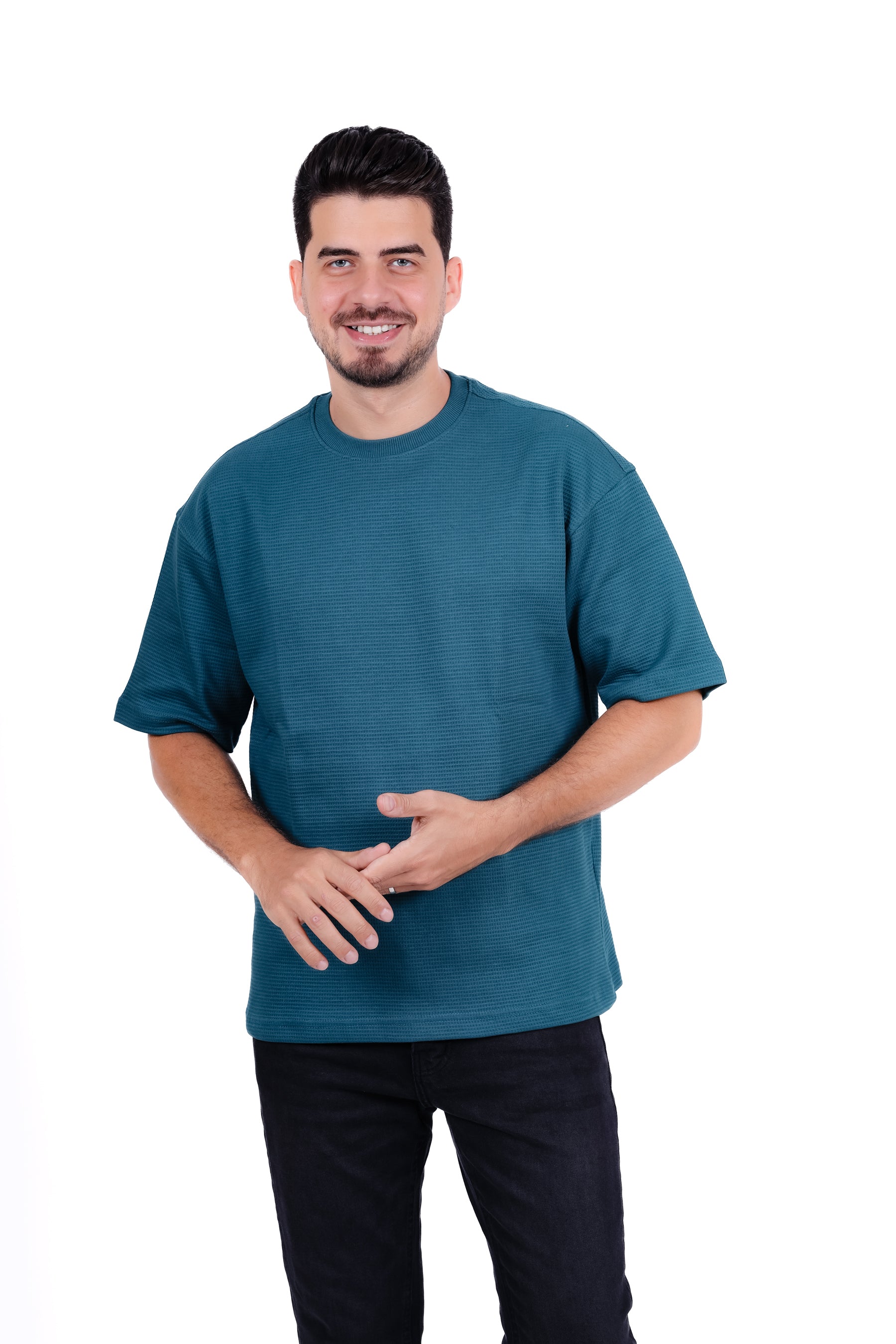 Basic Round Waffle T_Shirt