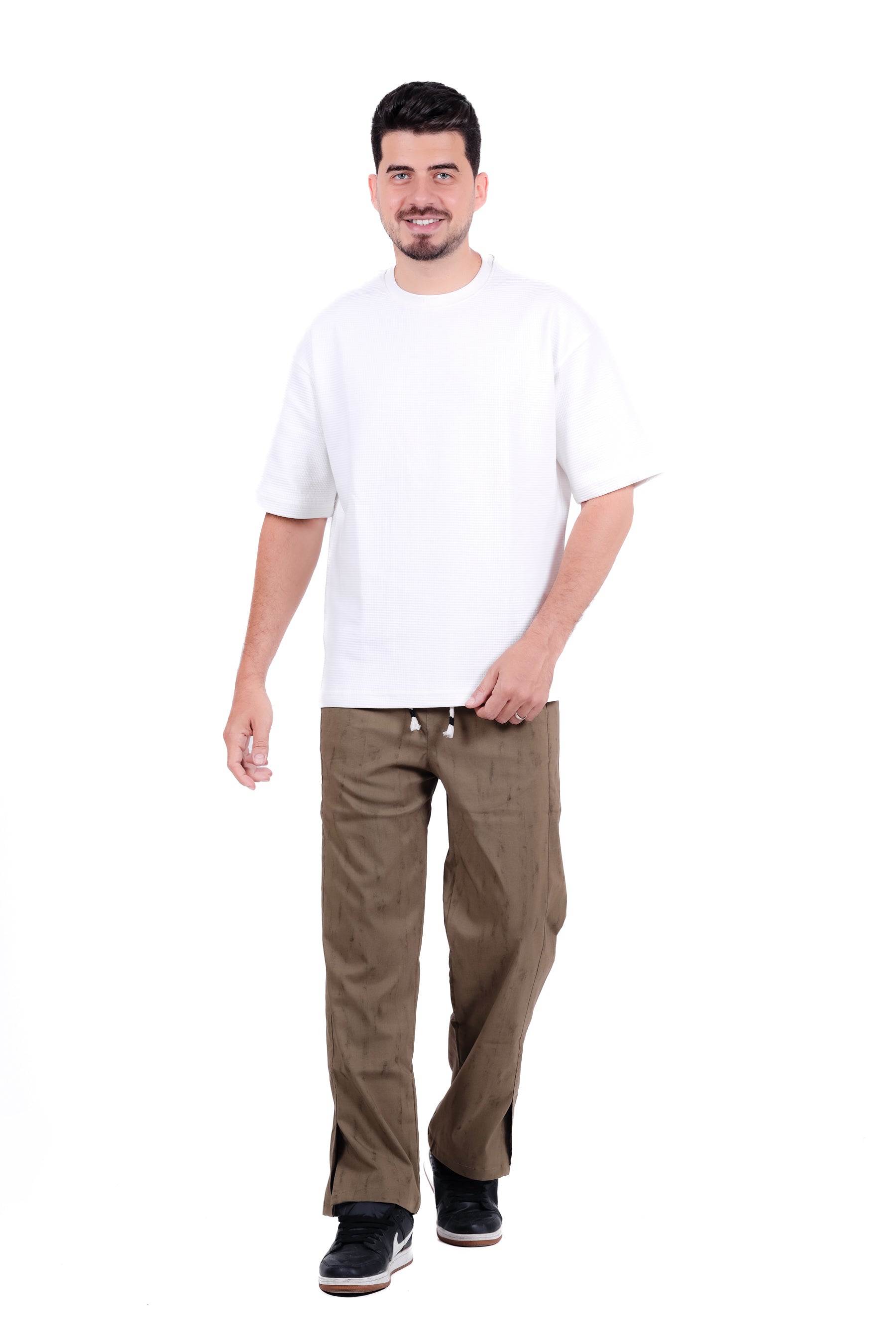 Soft V-CUT Wide Leg Sweatpants