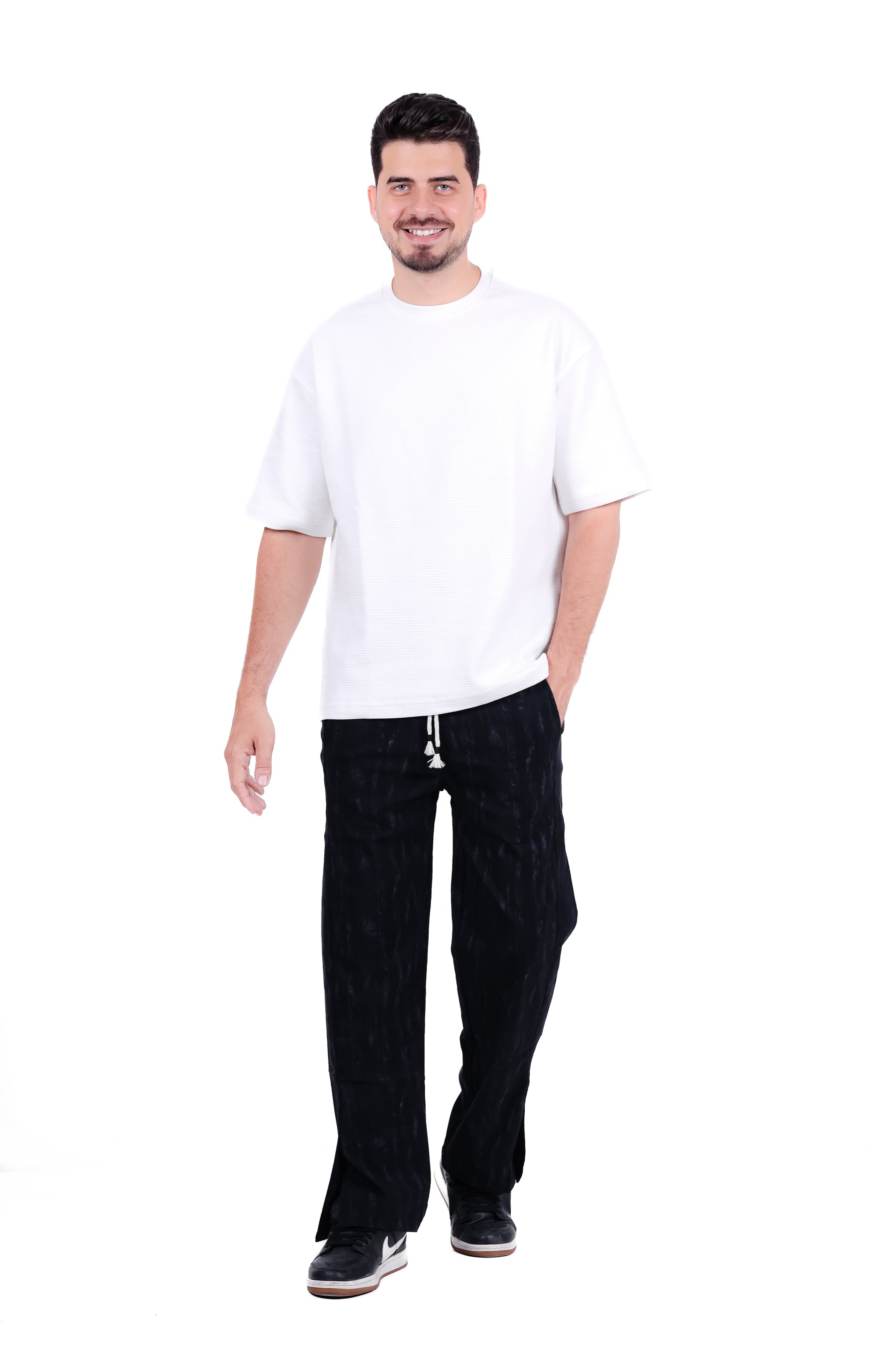 Soft V-CUT Wide Leg Sweatpants