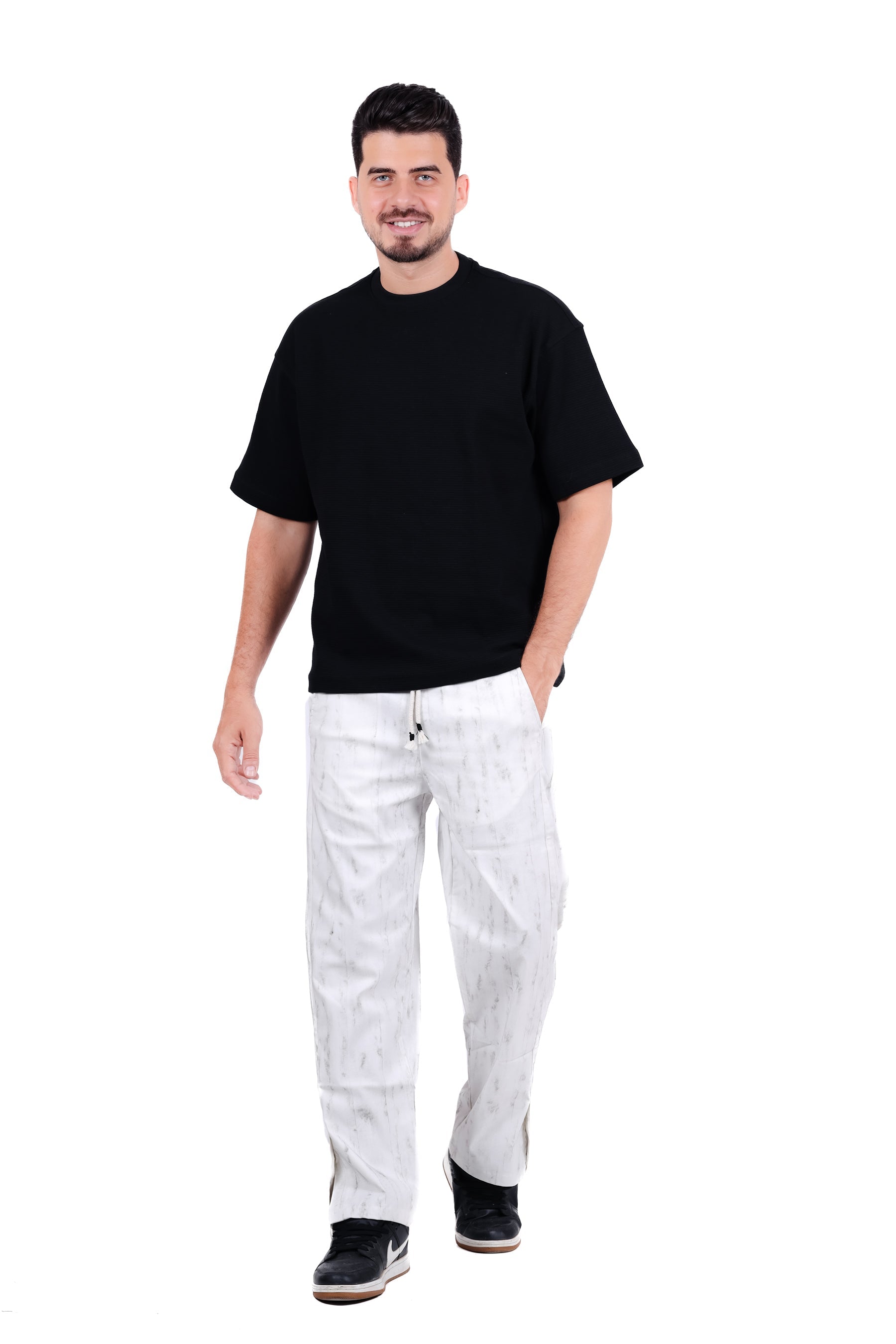 Soft V-CUT Wide Leg Sweatpants