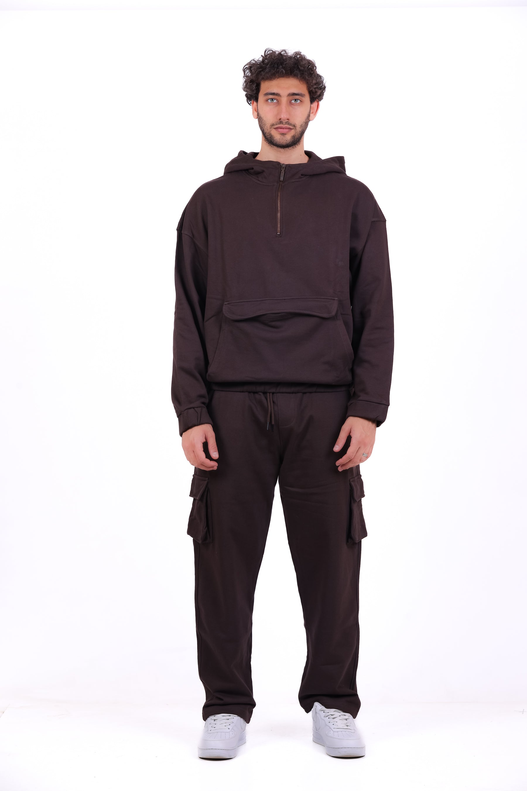 Over Size TR Half Zipped Kanga_Set