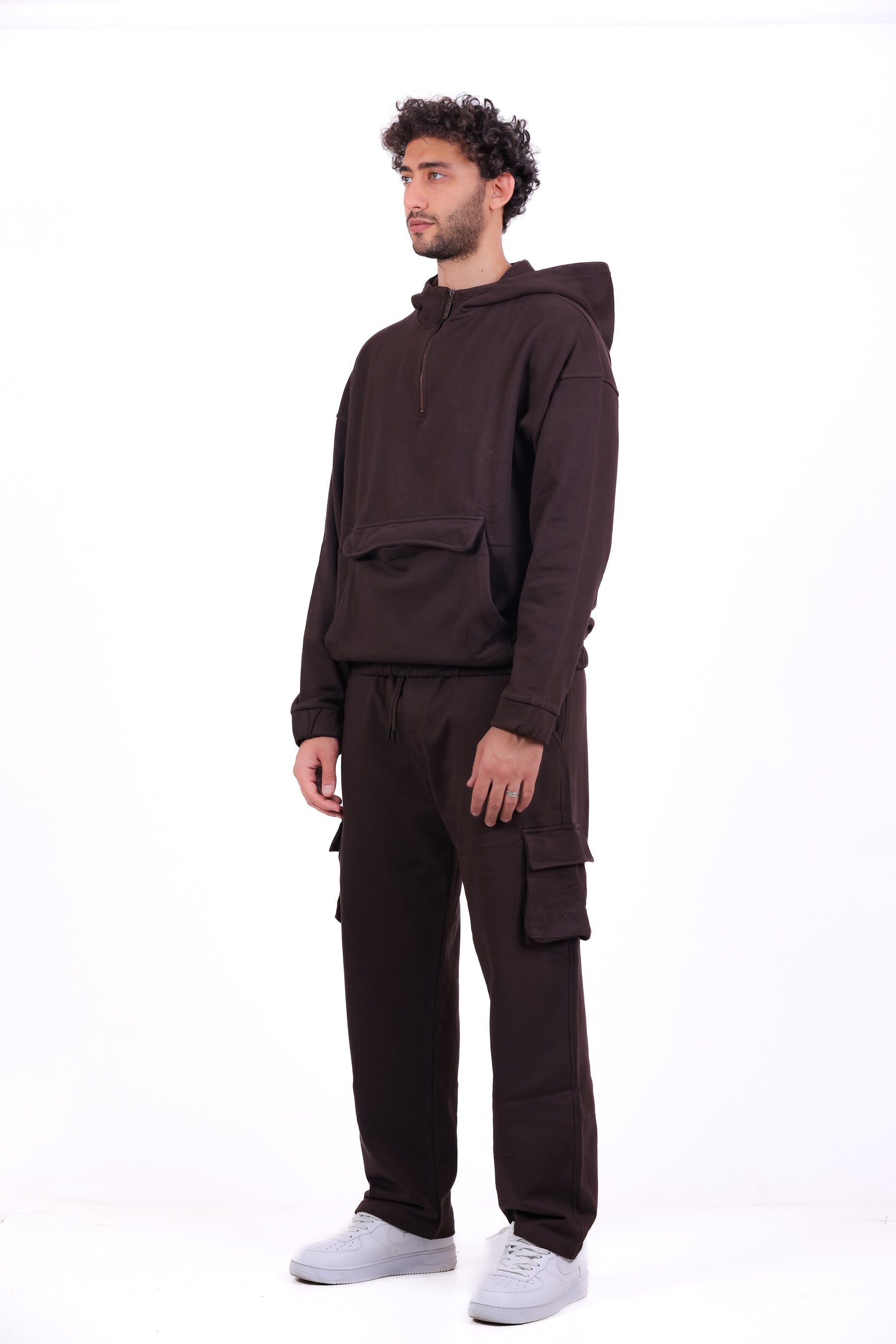 Over Size TR Half Zipped Kanga_Set