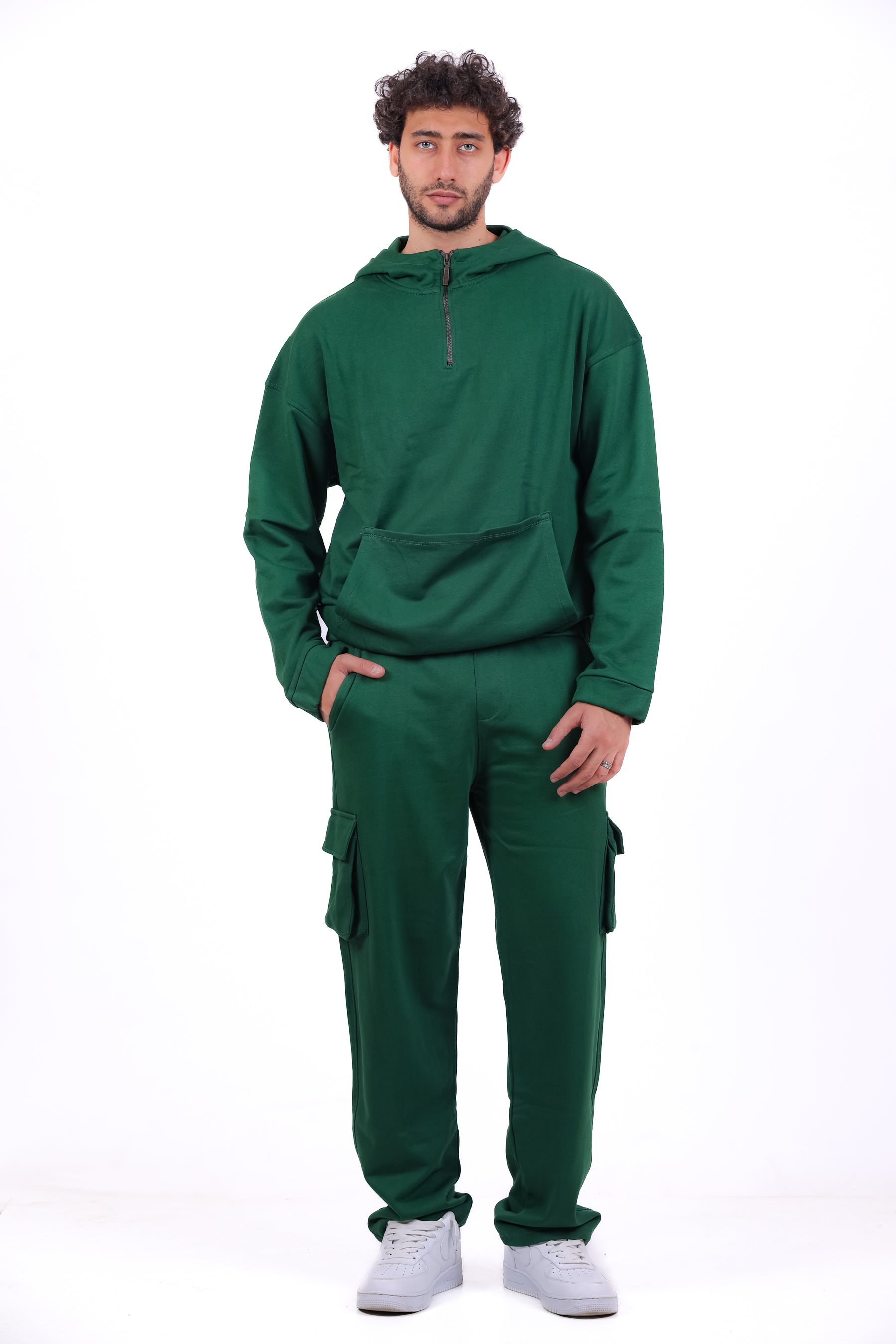 Over Size TR Half Zipped Kanga_Set