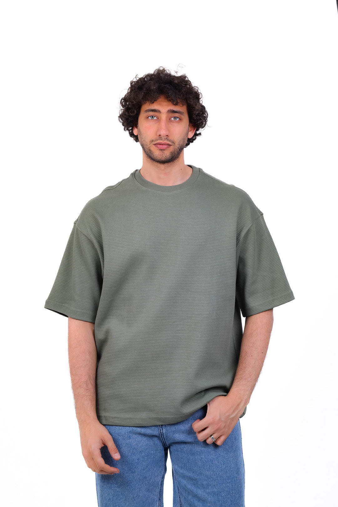 Basic Round Waffle T_Shirt