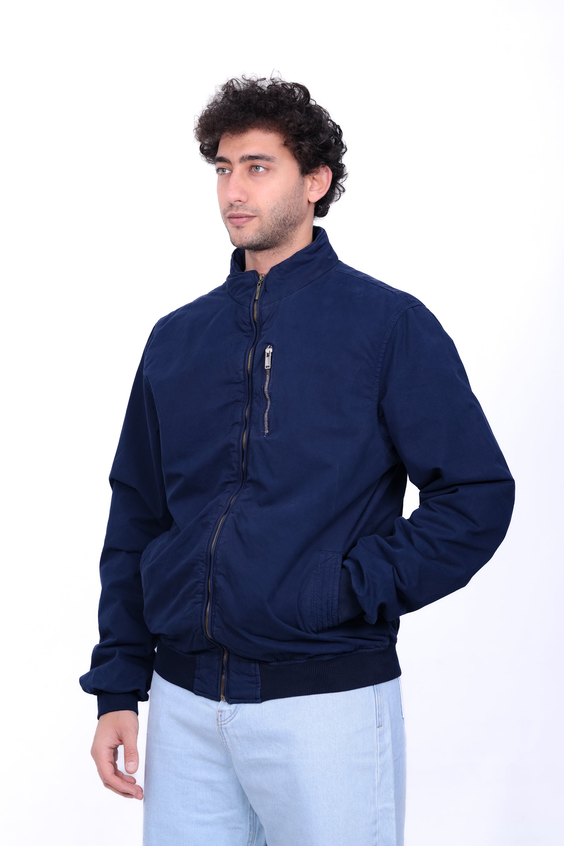 Gabardine Bomber Jacket 6003