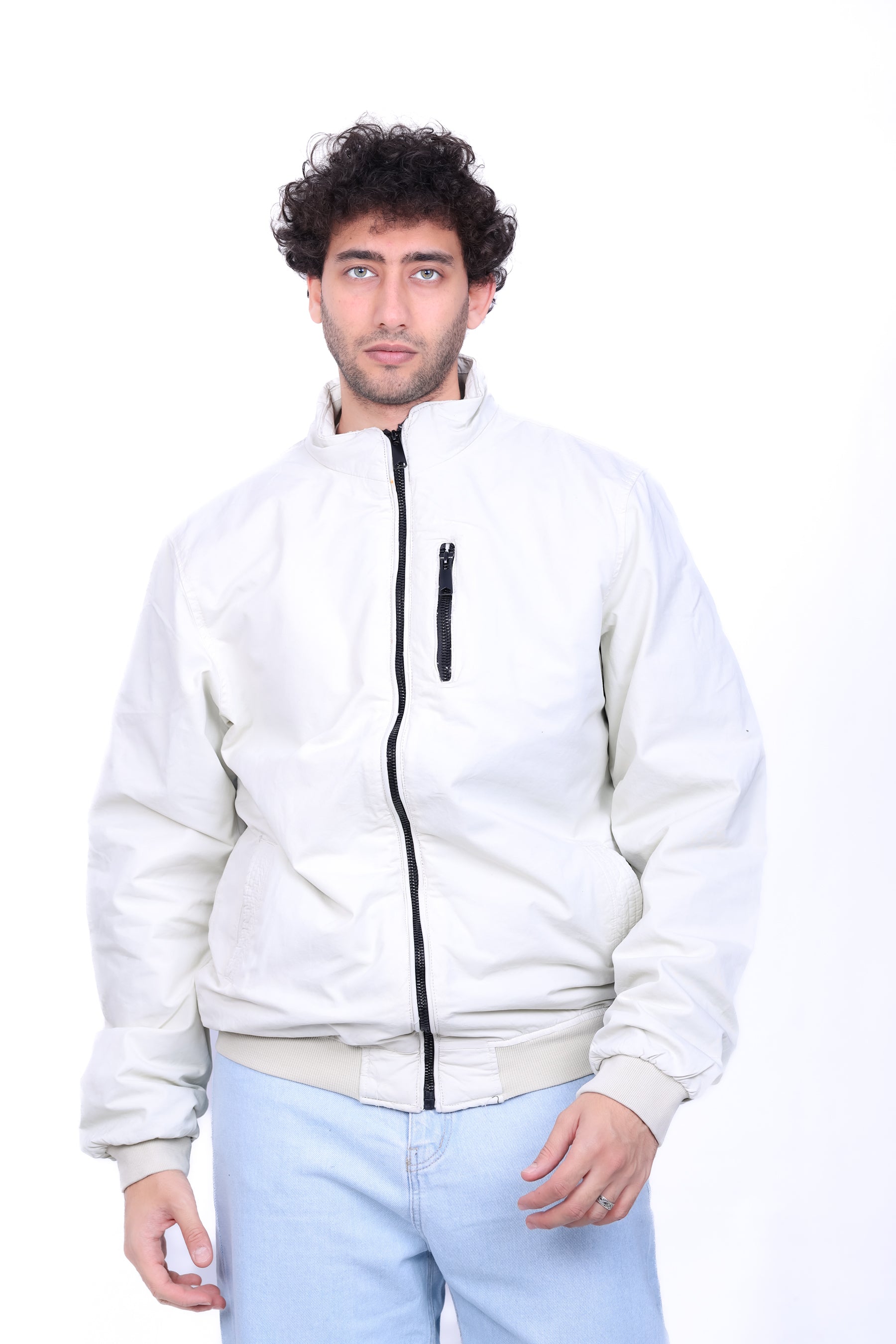 Gabardine Bomber Jacket 6003