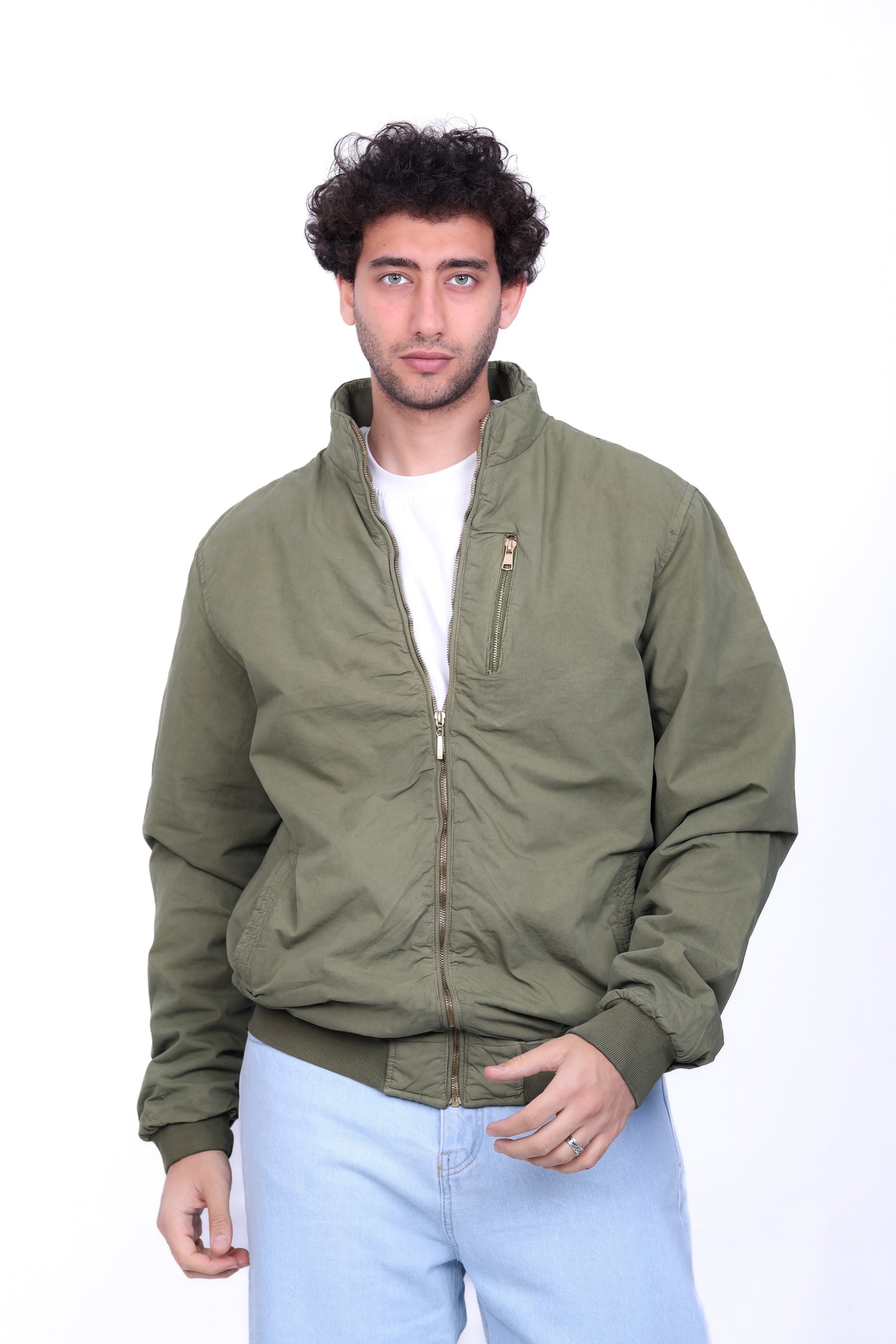 Gabardine Bomber Jacket 6003