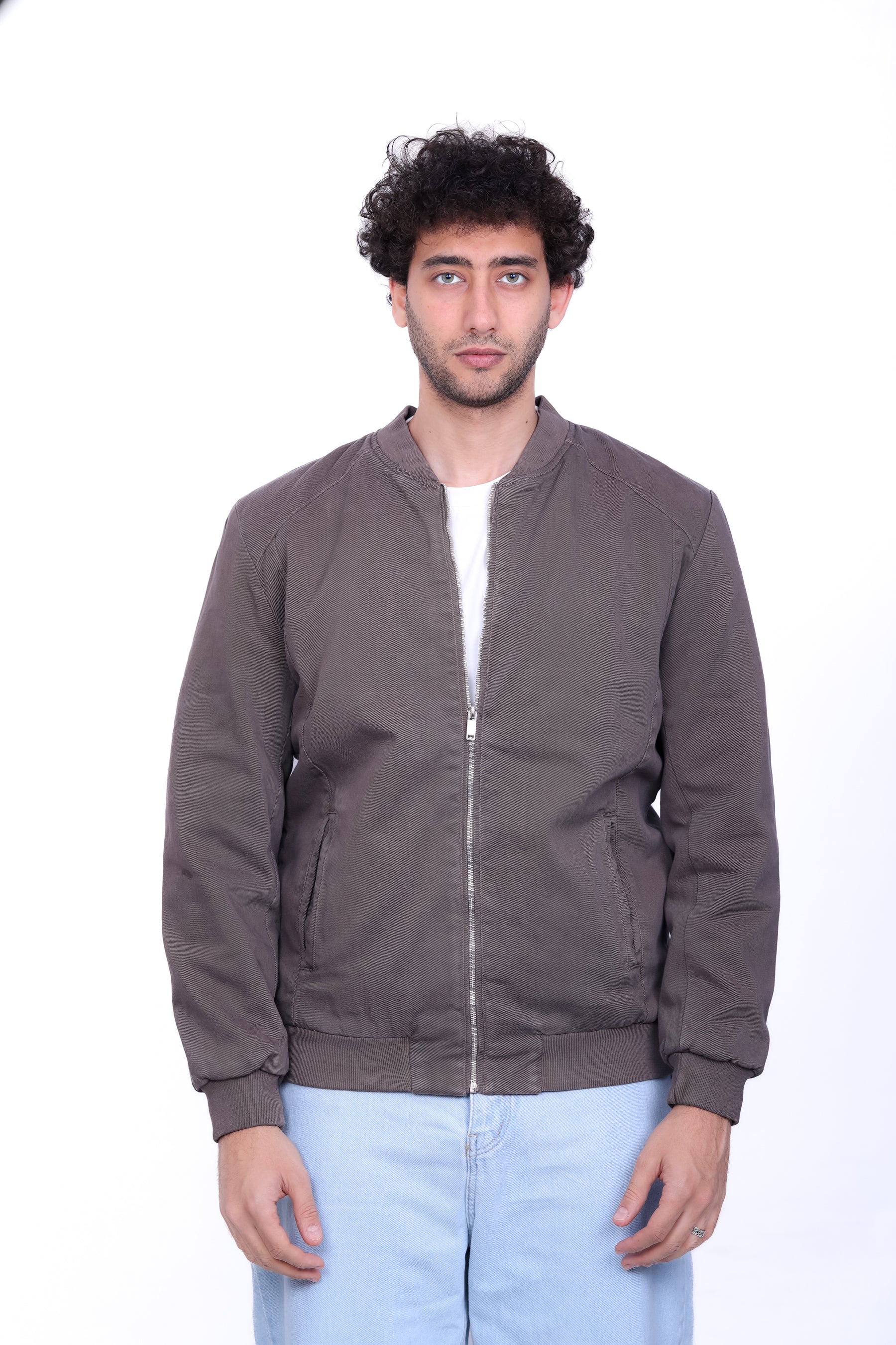 Gabardine Bomber Jacket 6011