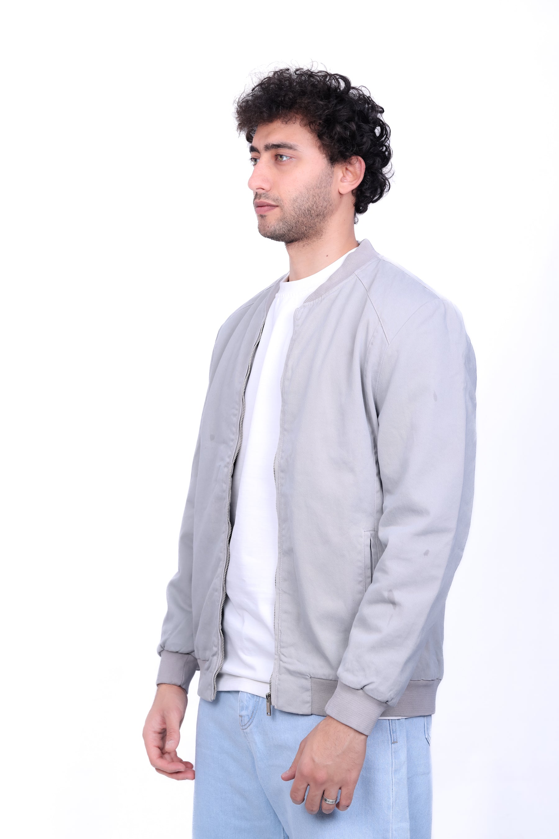 Gabardine Bomber Jacket 6011