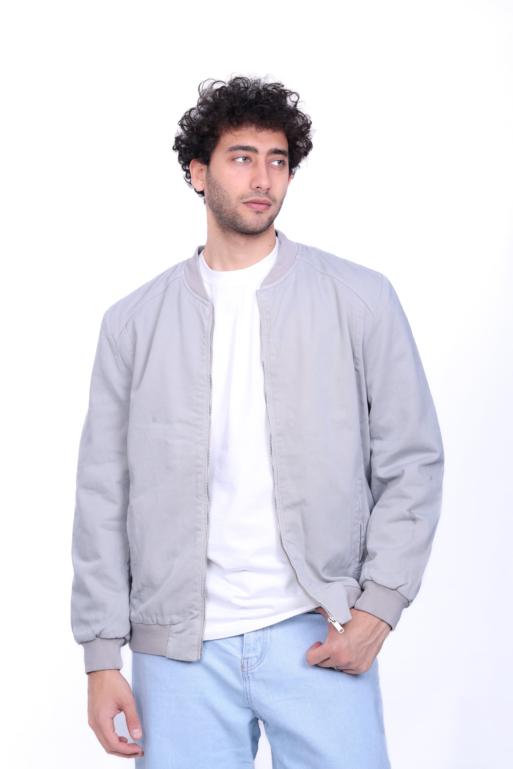 Gabardine Bomber Jacket 6011