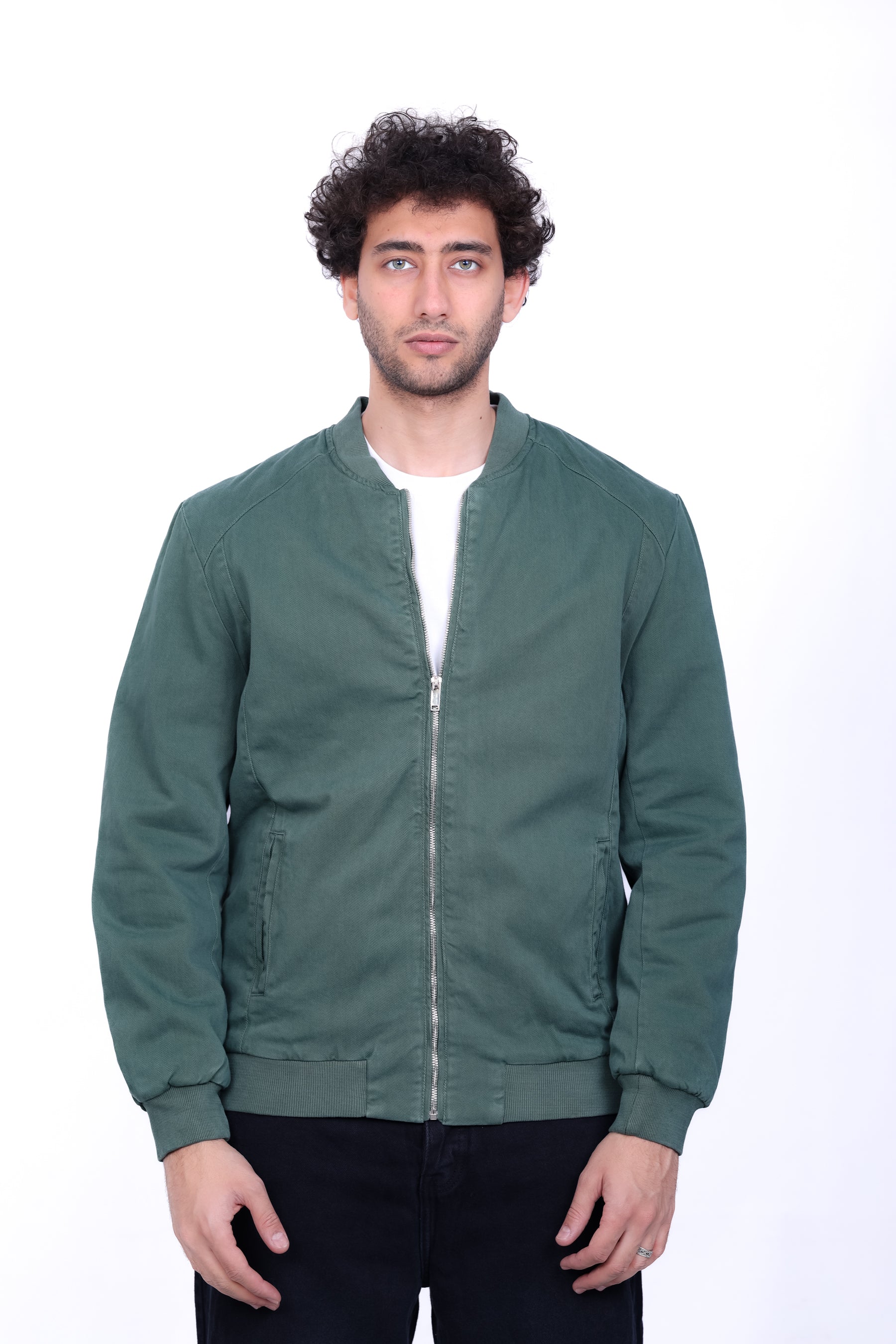 Gabardine Bomber Jacket 6011
