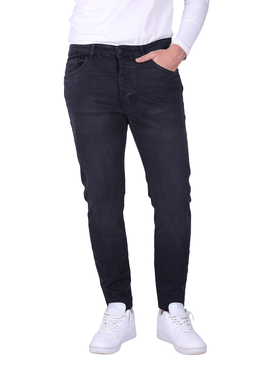 Sutra Slim Fit Black Denim Jeans