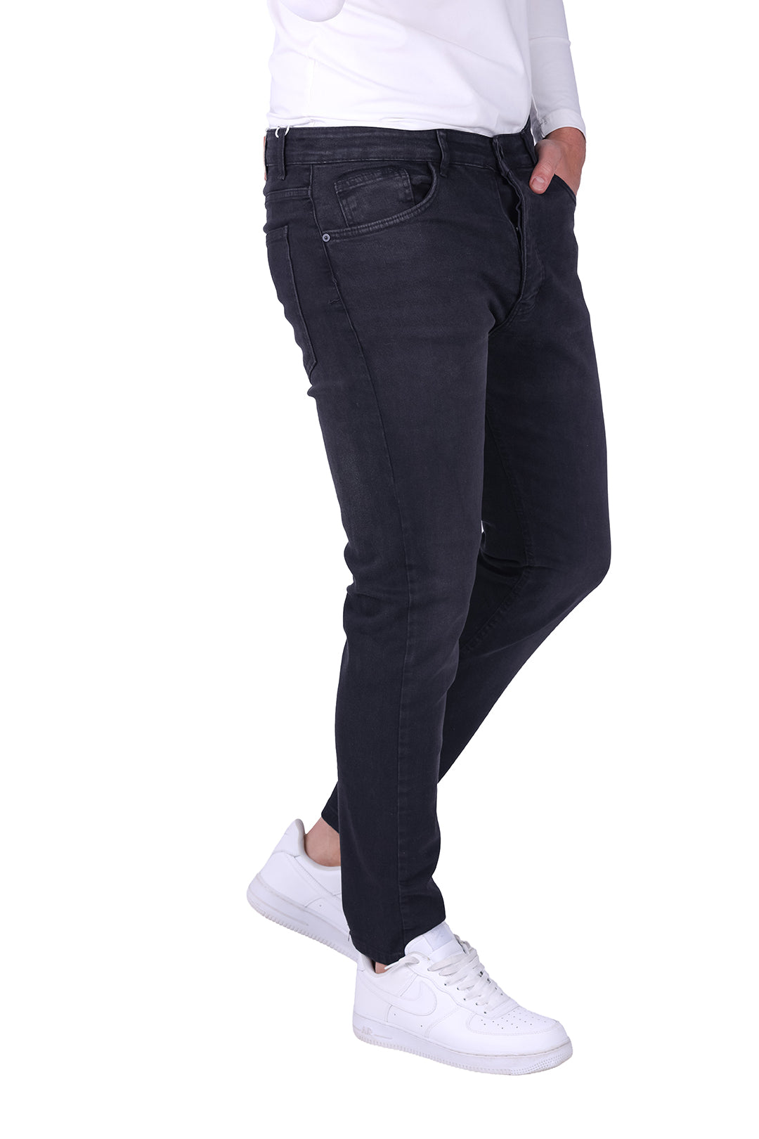 Sutra Slim Fit Black Denim Jeans