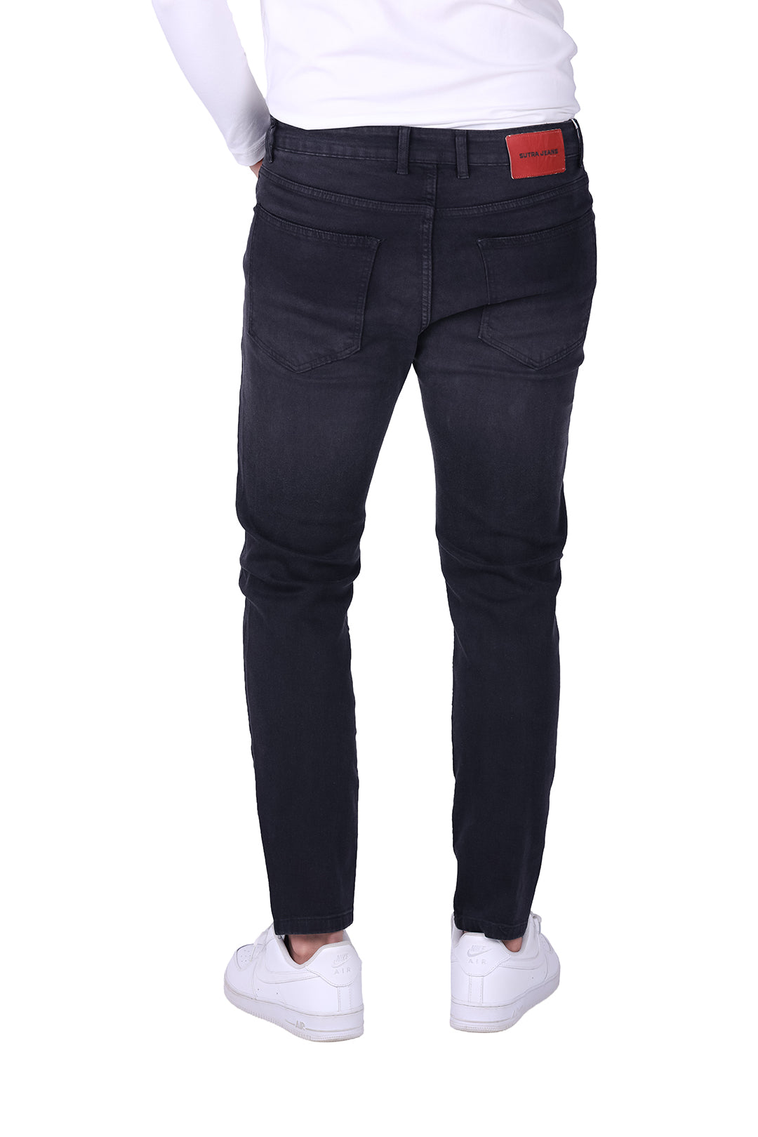 Sutra Slim Fit Black Denim Jeans