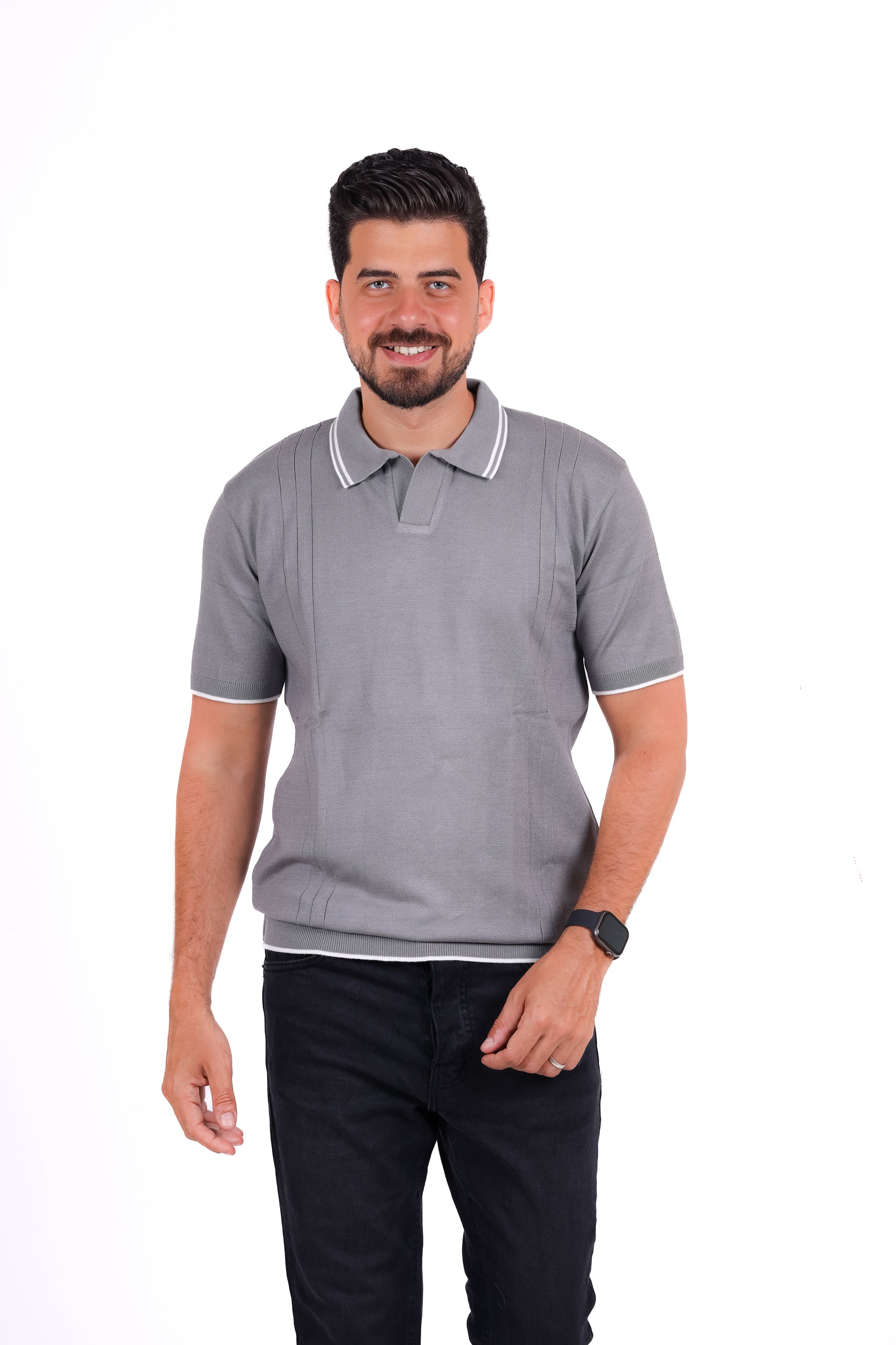 Knitwear Polo T_Shirt MHS017