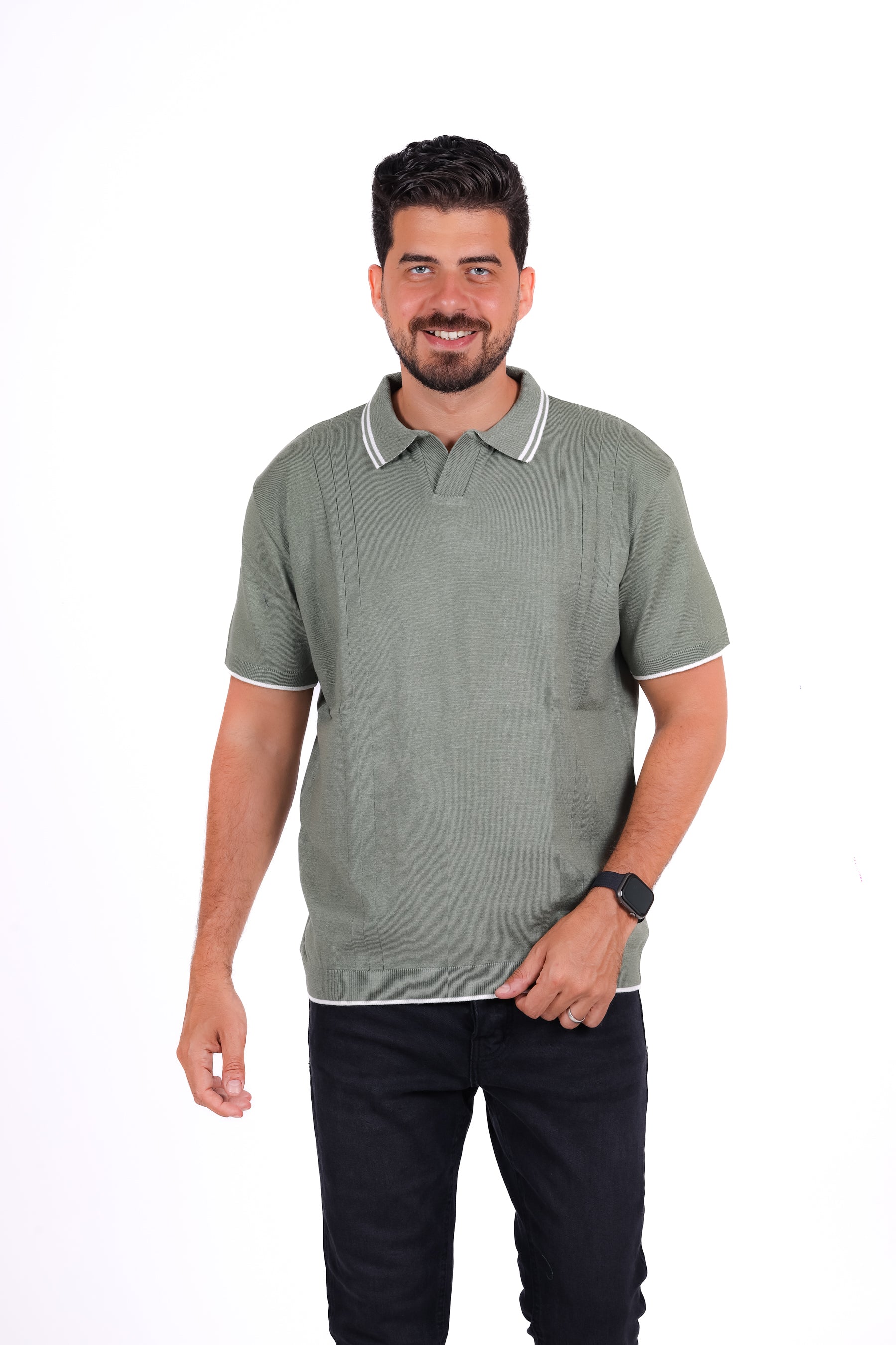 Knitwear Polo T_Shirt MHS017