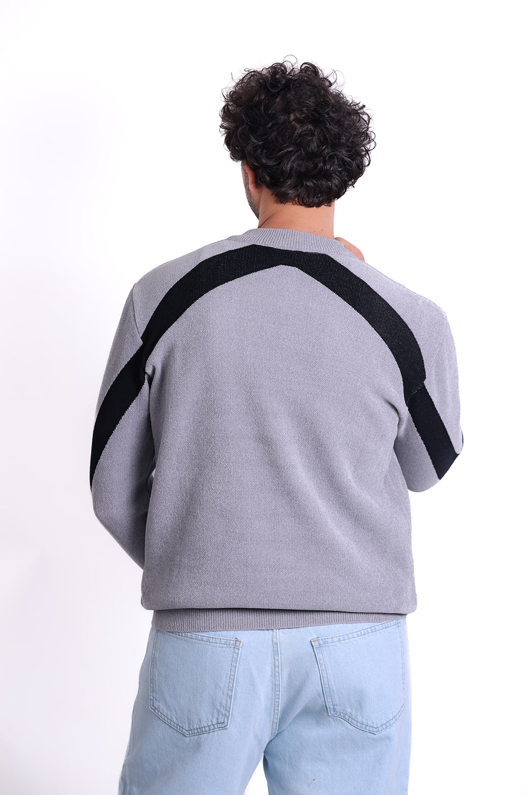 Knitwear Pullover Contrast Shoulder MANS 1225