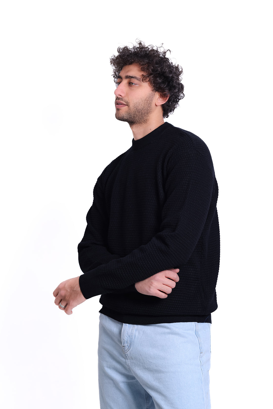 Knitwear Pullover Diamond Texture MANS 1225