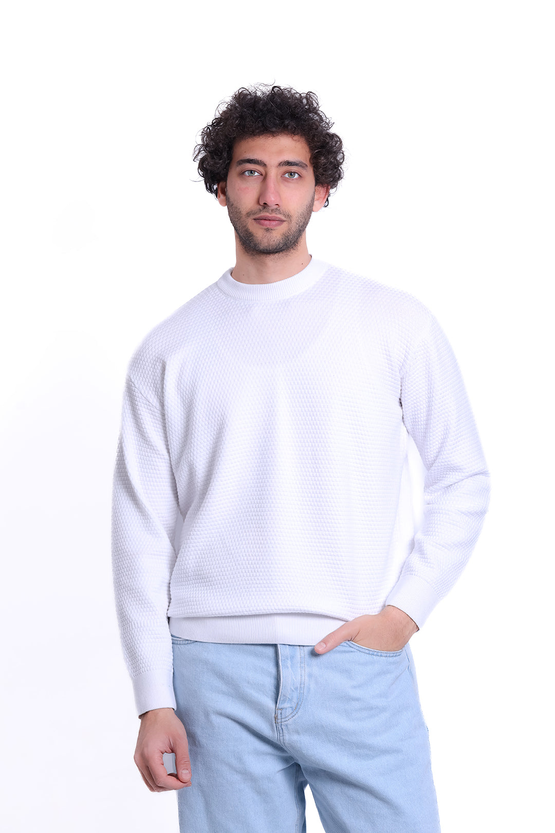 Knitwear Pullover Diamond Texture MANS 1225
