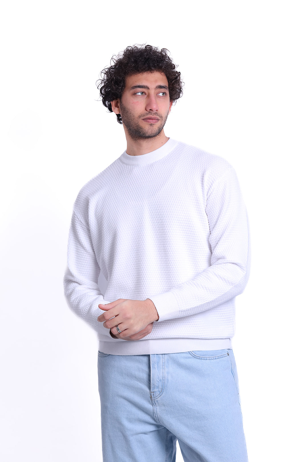 Knitwear Pullover Diamond Texture MANS 1225
