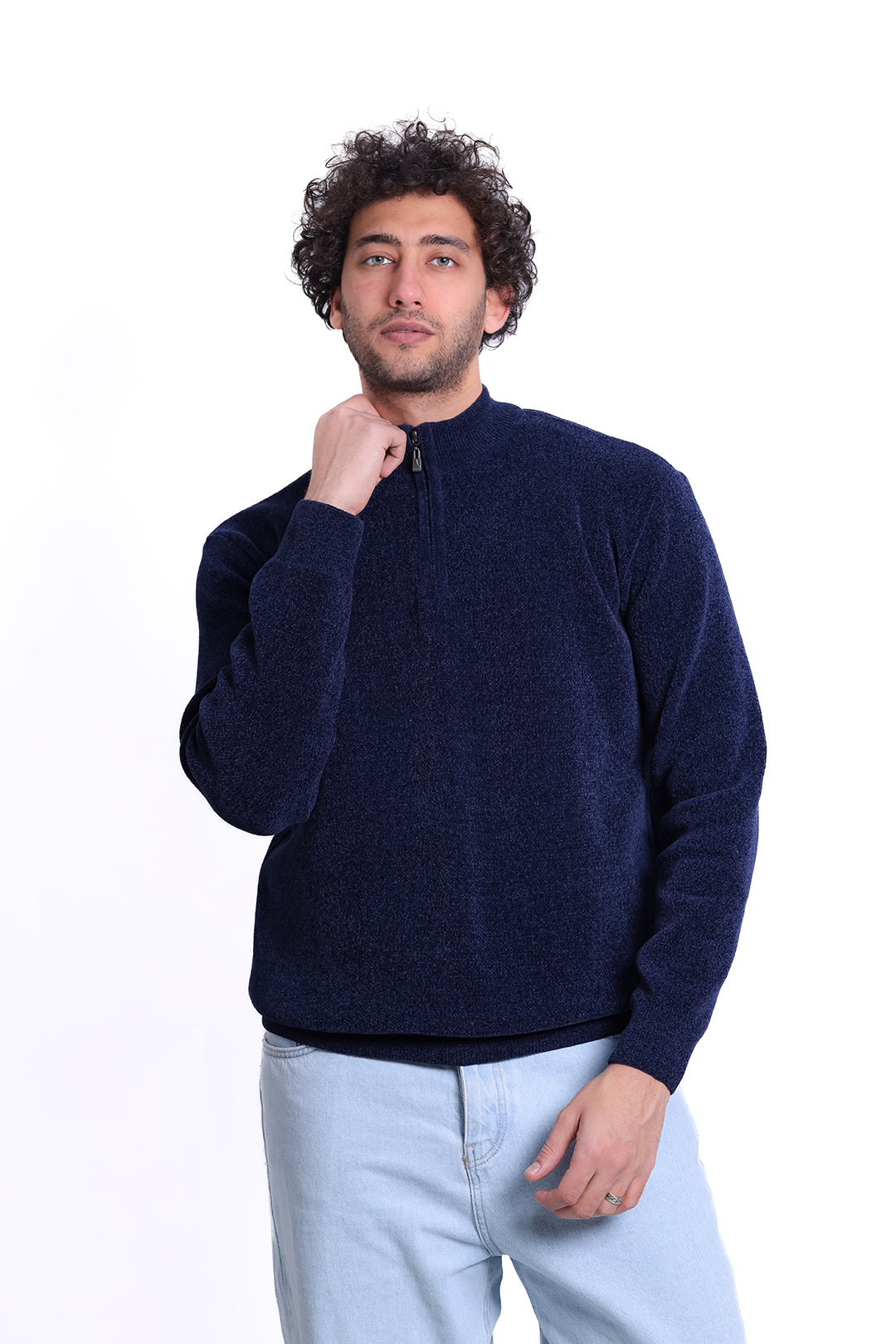 Knitwear Pullover Dual Tone Basic MANS 1225