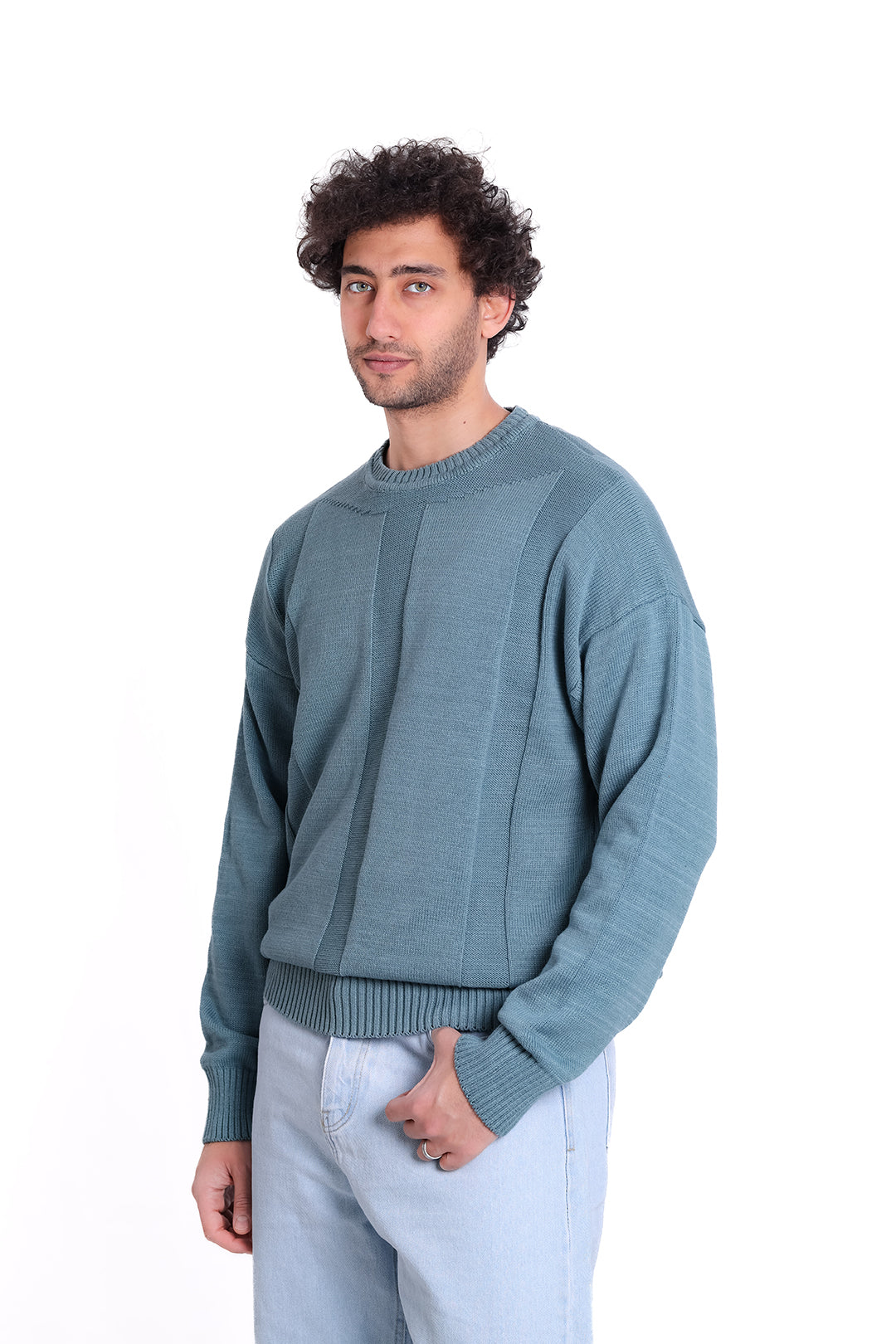Knitwear Pullover Ribbed Hem Knit MKA