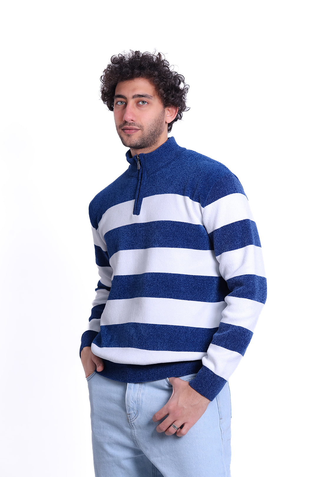 Knitwear Pullover Stripe Block MANS 1225