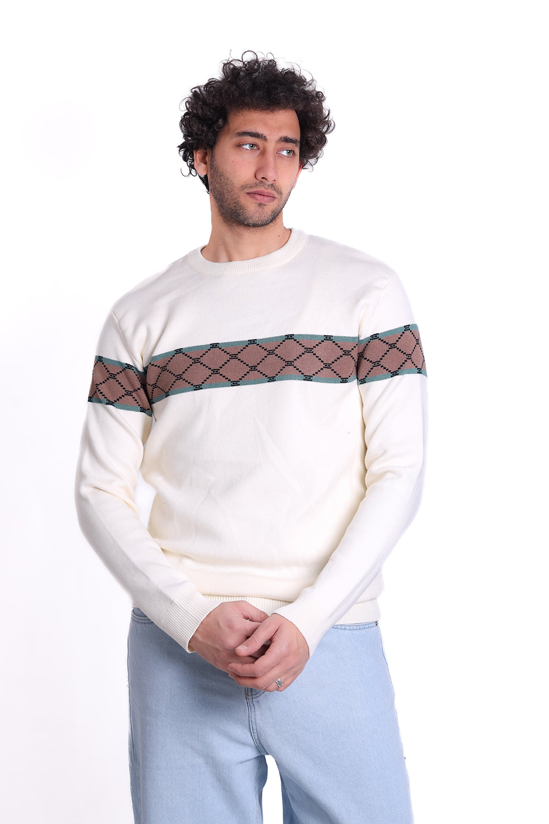 Knitwear Pullover Striped Retro MKA