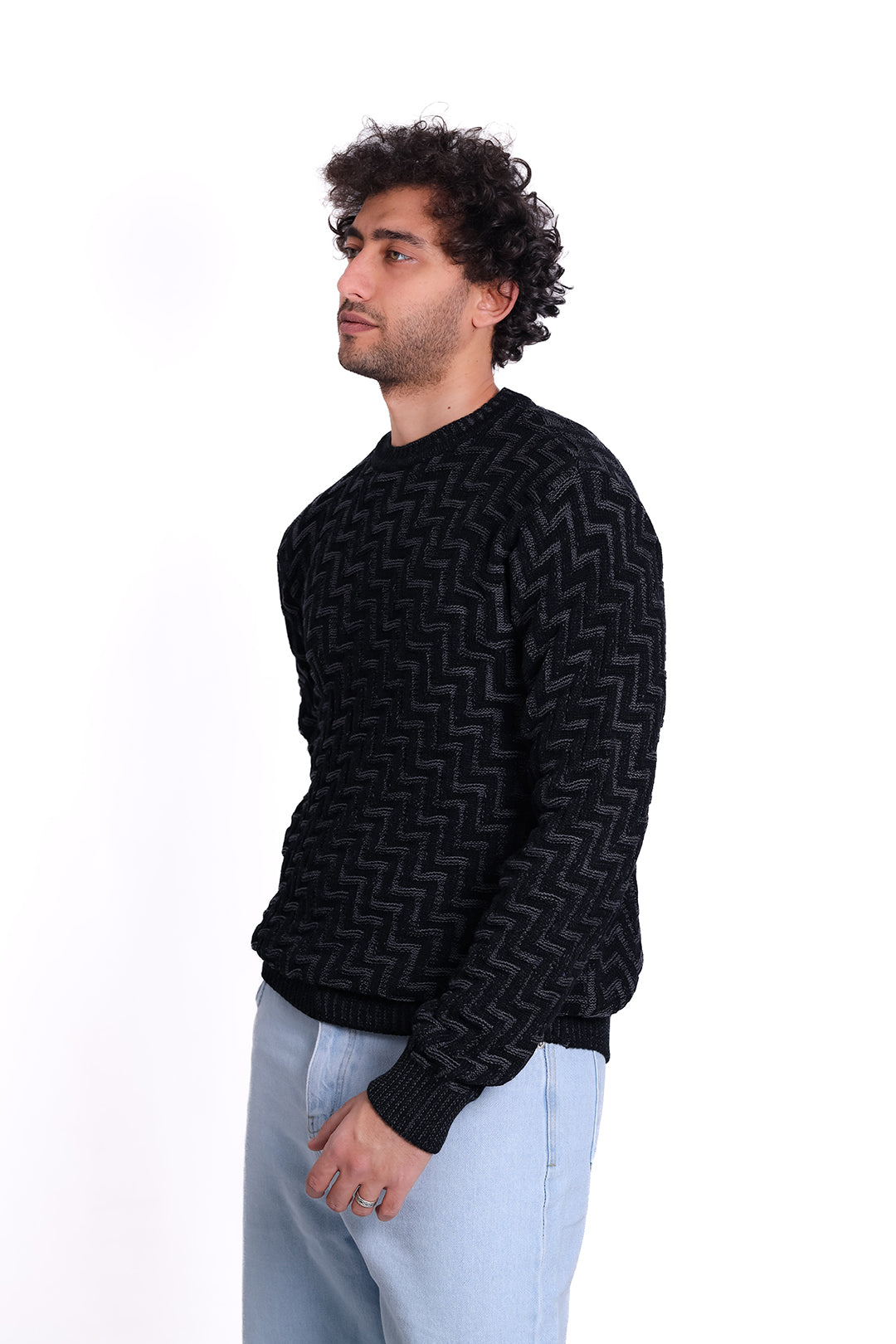 Knitwear Pullover Zigzag Textured 1225 MKA