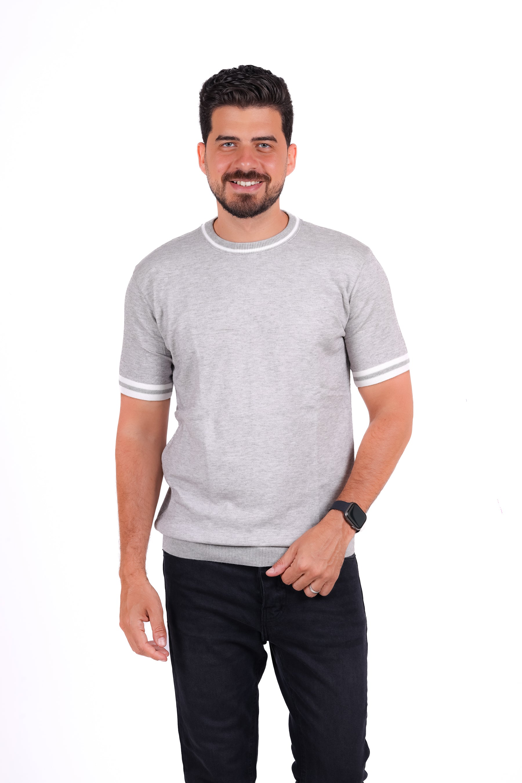 Knitwear Round T-Shirt MHS010