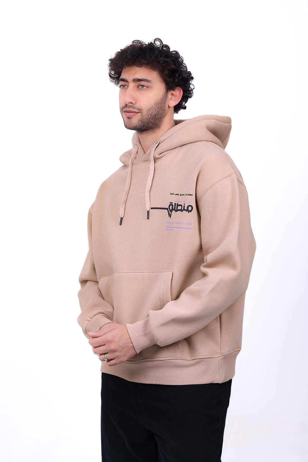 Over Size Milton Hoodie Sweatshirt Printed Outgoing