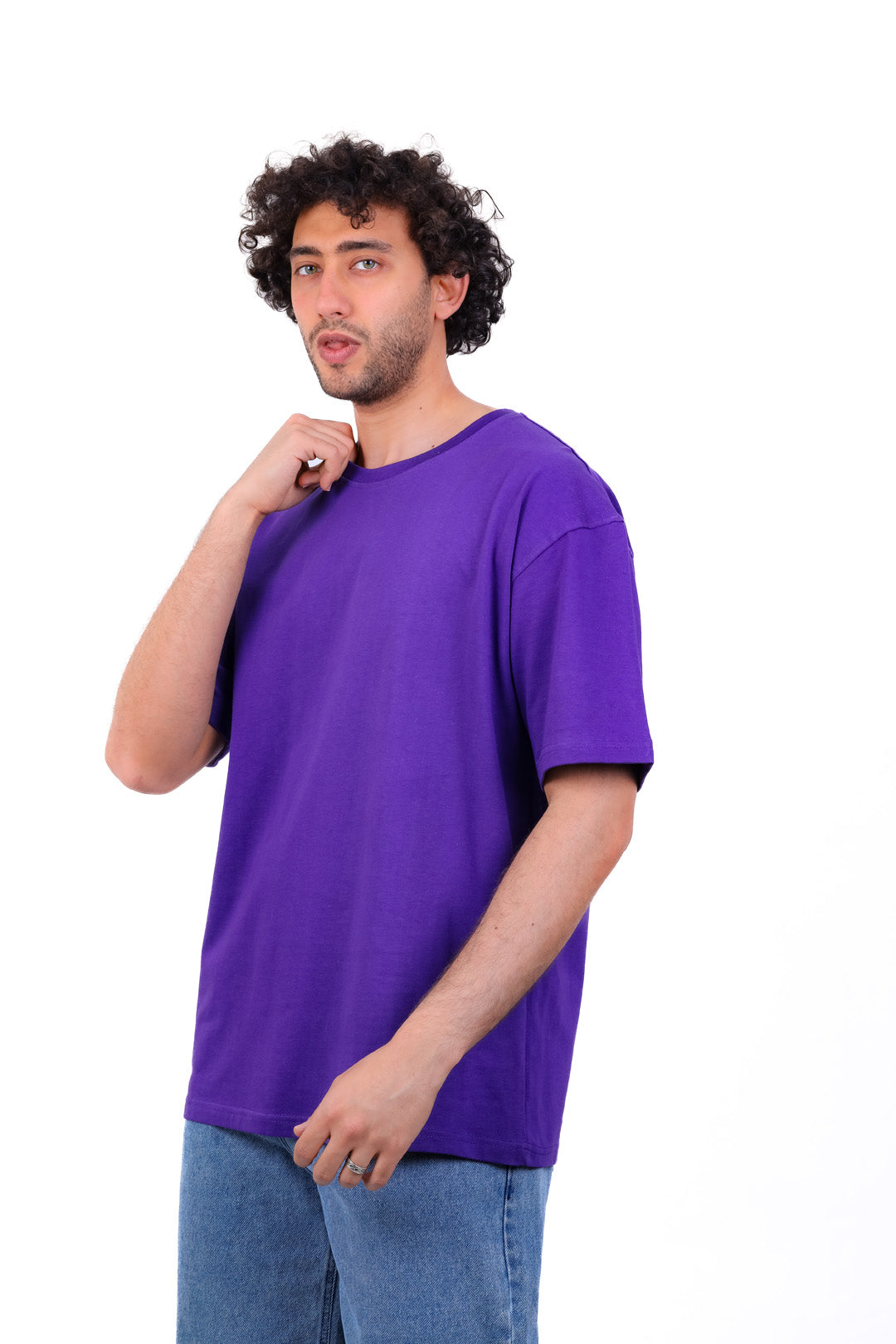 Over Size Polivar Cotton Basic T_Shirt