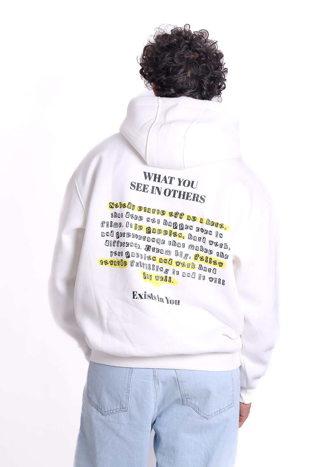 Over Size Milton Hoodie Printed Exites In You